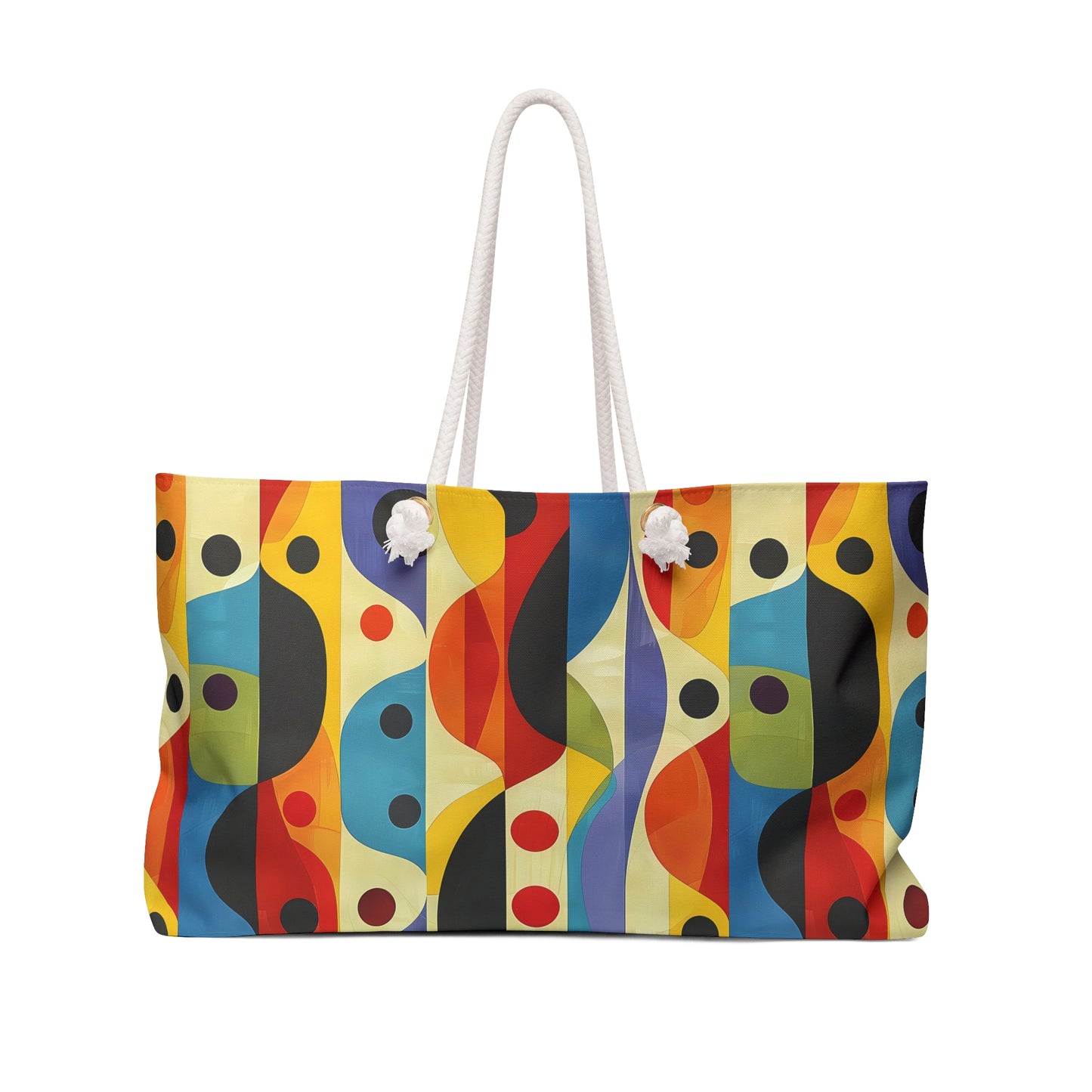 Linear Color Mesa Weekender Bag - Travel with a Pop of Color - Where Linear Patterns Meet Bold Style!