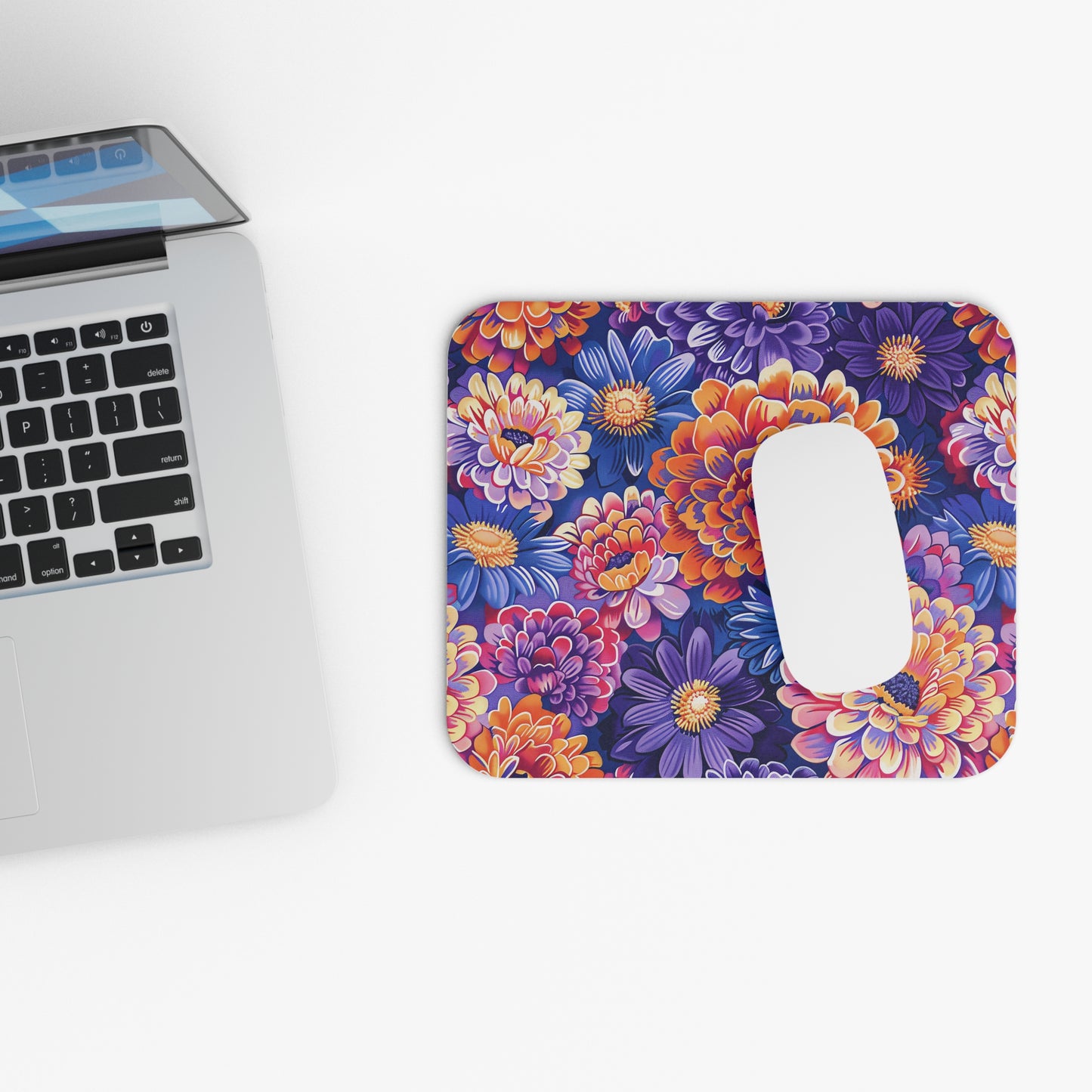 Zinnias in Bloom Mouse Pad - Bloom with Every Click!