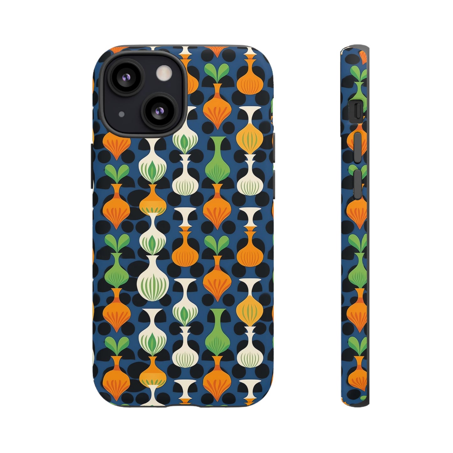 Mod Floating Vases Tough Phone Case for Apple iPhone, Samsung Galaxy, and Google Pixel.