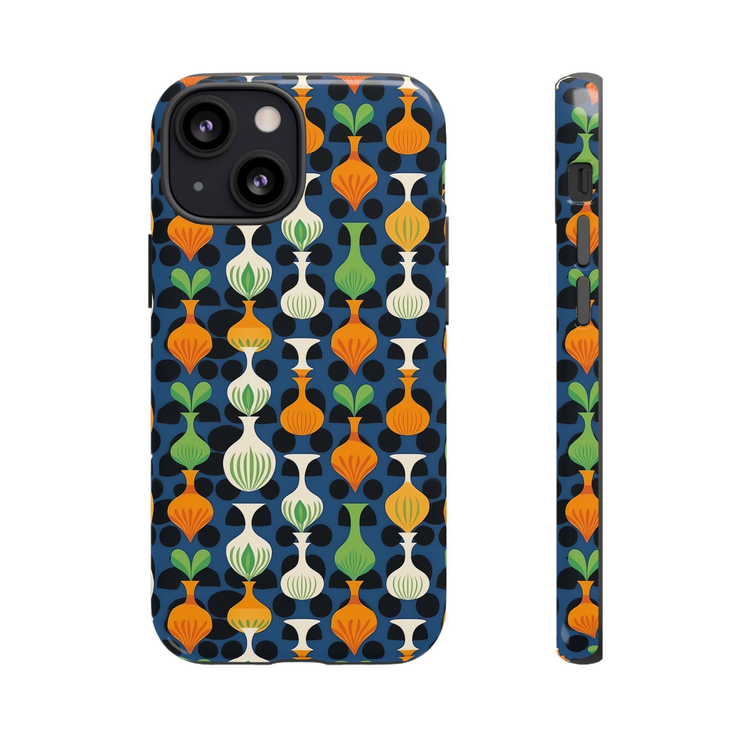 Mod Floating Vases Tough Phone Case for Apple iPhone, Samsung Galaxy, and Google Pixel.