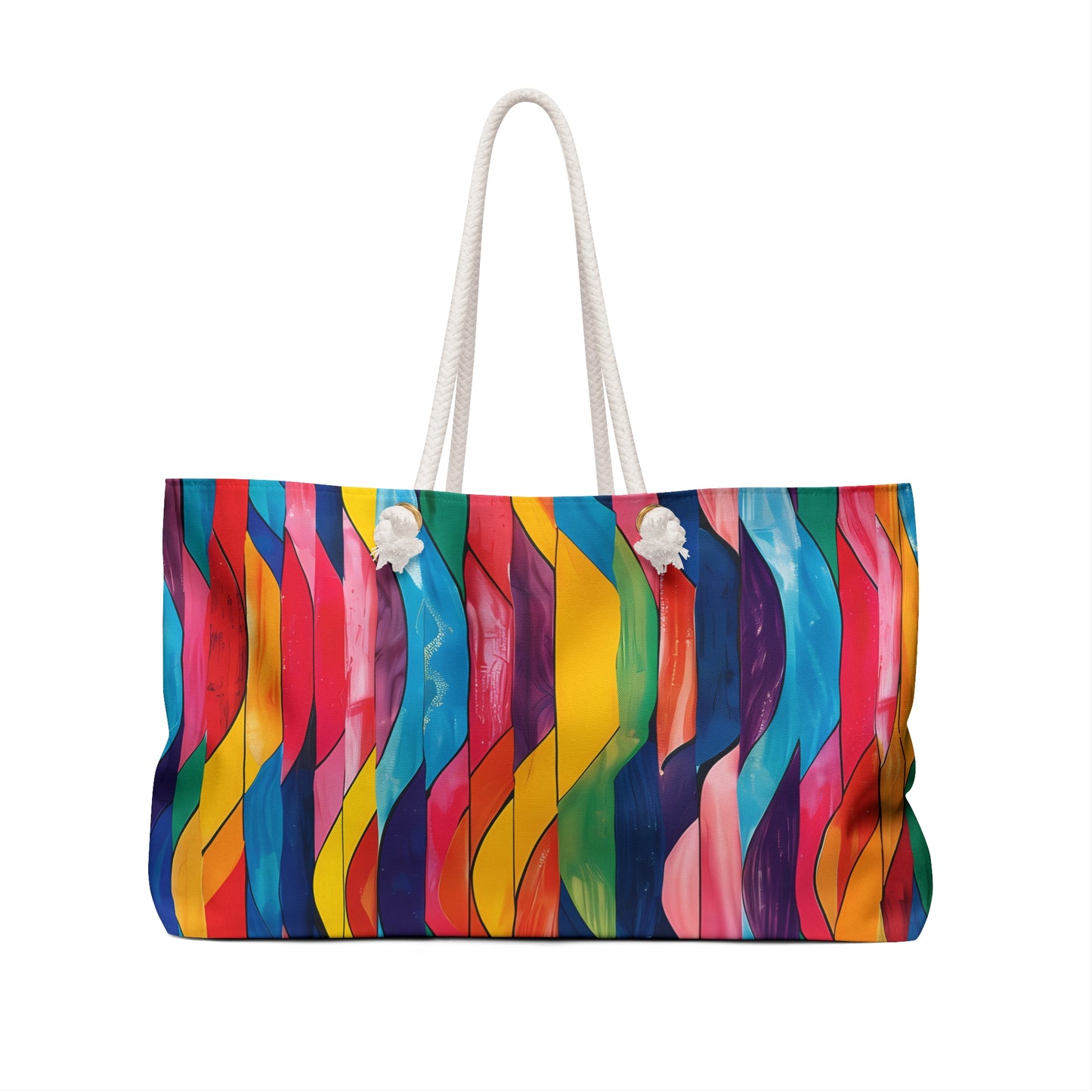 Retro Ripples Weekender Bag - Ride the Wave of Style - Where Retro Charm Meets Modern Flair!