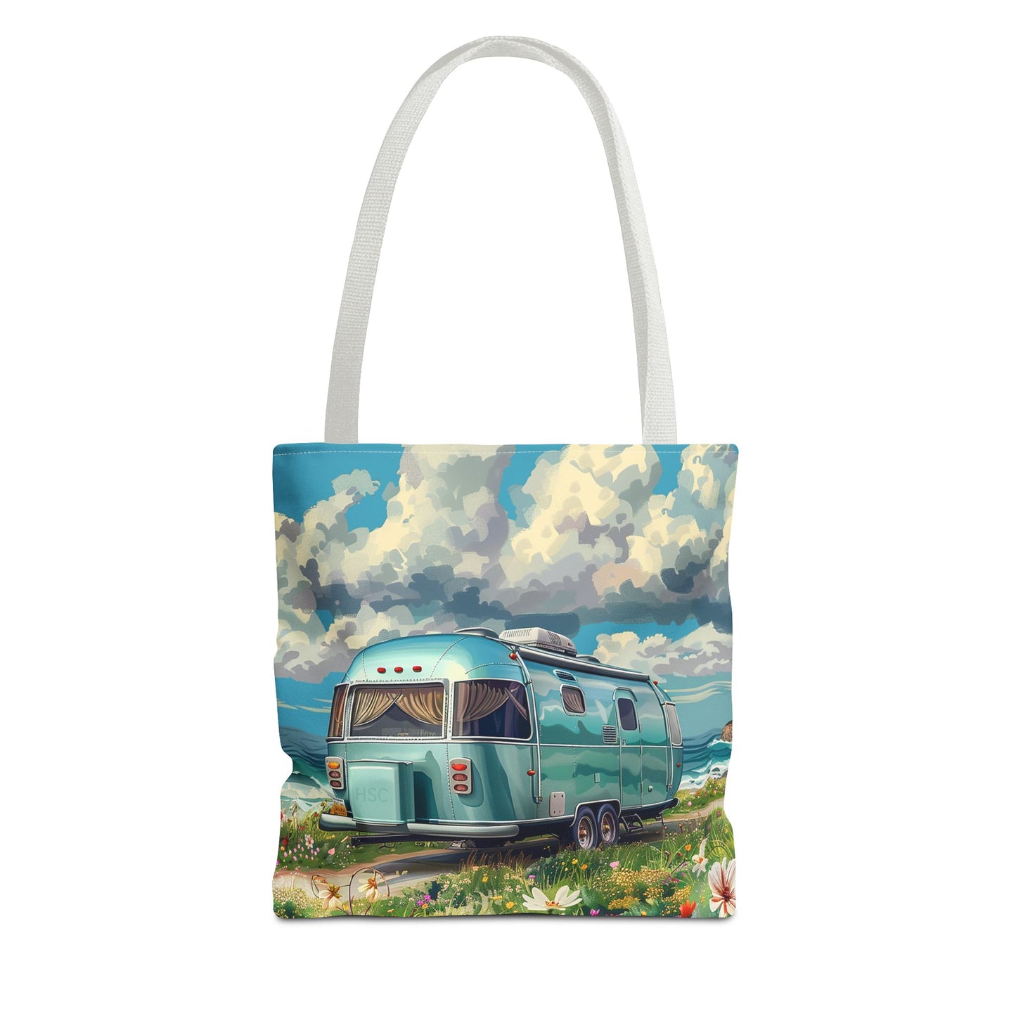 Retro Bliss Adventure Tote Bag - Adventure Awaits, Vintage Style! Available in 3 sizes.