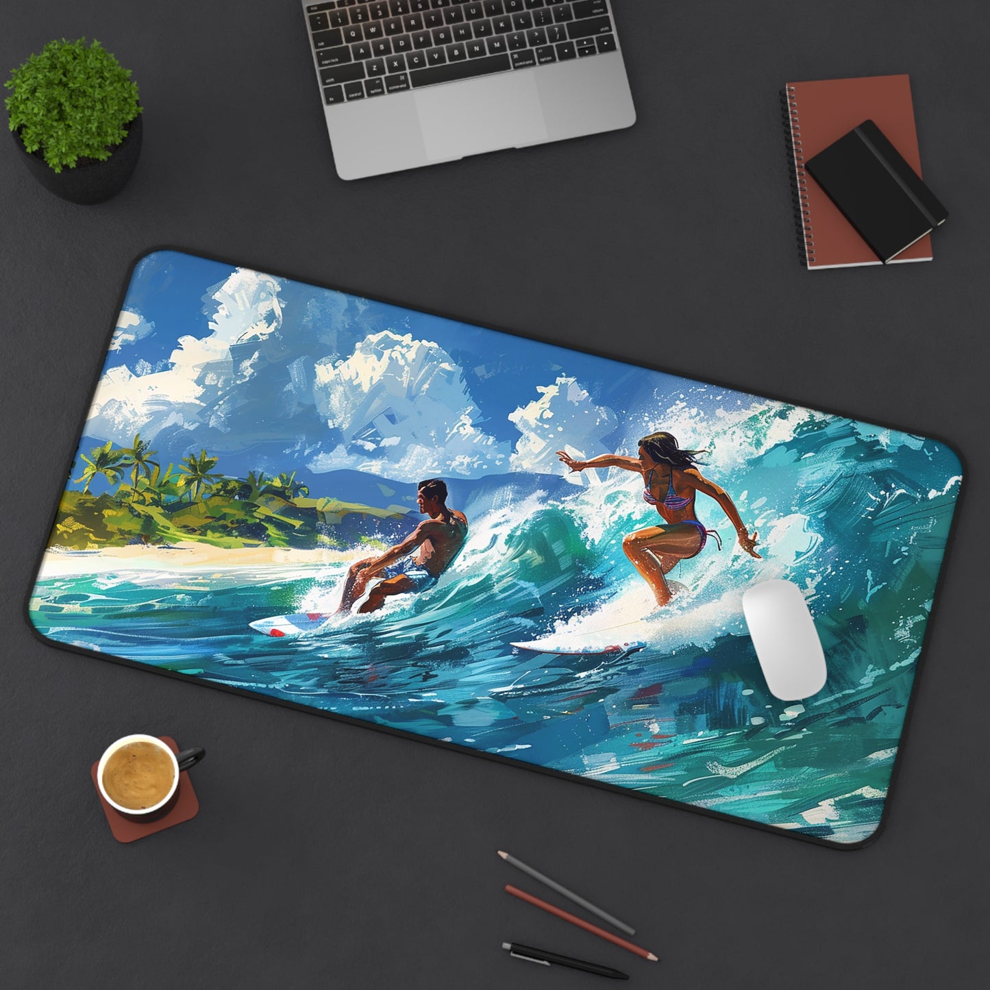 Wave Rider Desk Mat (Desk Pad) - Available in 3 sizes