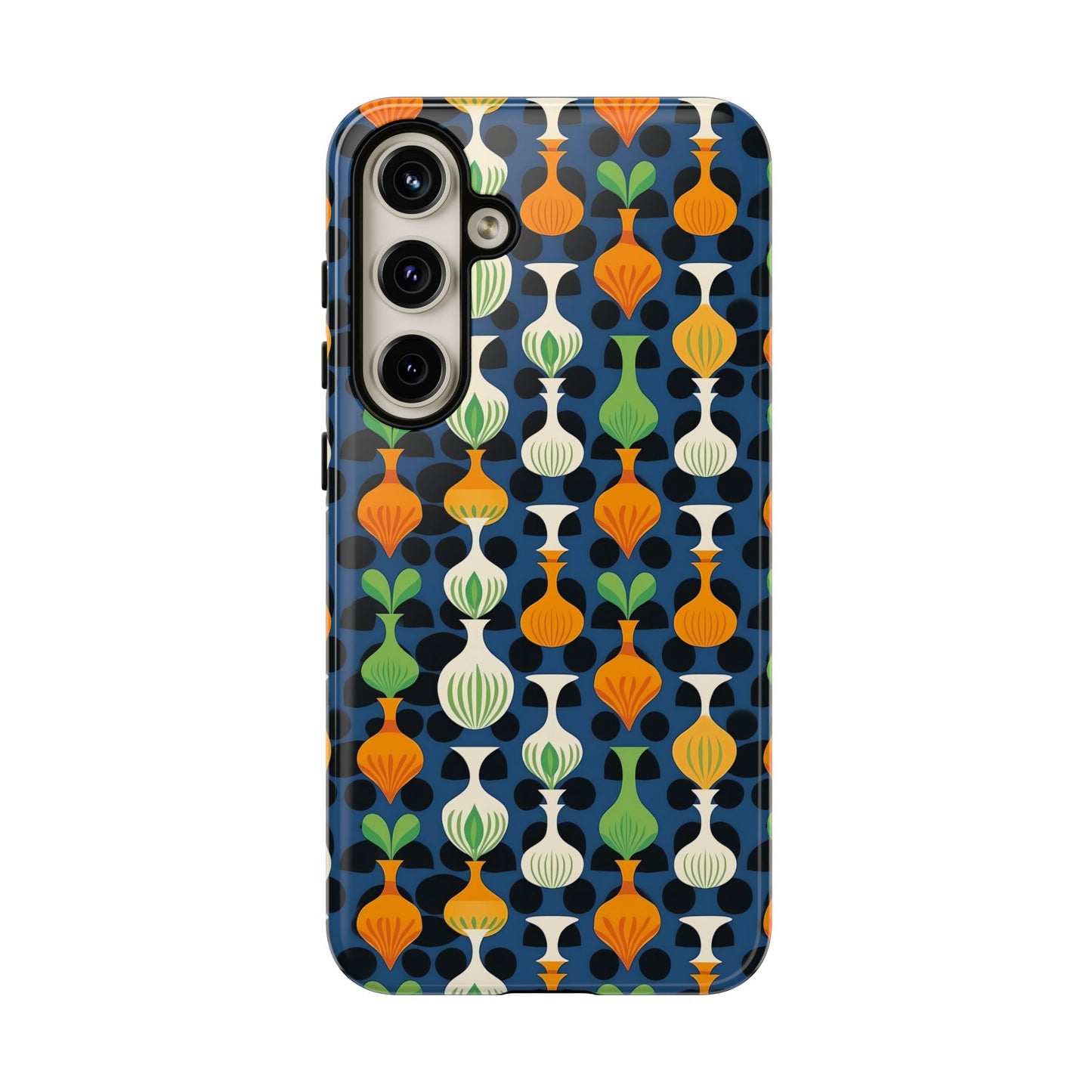 Mod Floating Vases Tough Phone Case for Apple iPhone, Samsung Galaxy, and Google Pixel.