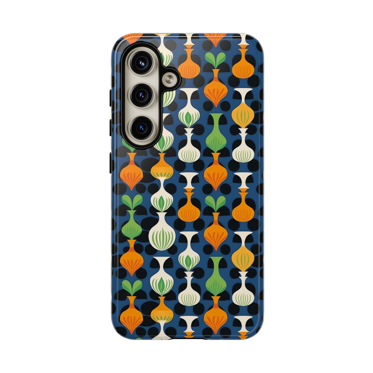 Mod Floating Vases Tough Phone Case for Apple iPhone, Samsung Galaxy, and Google Pixel.