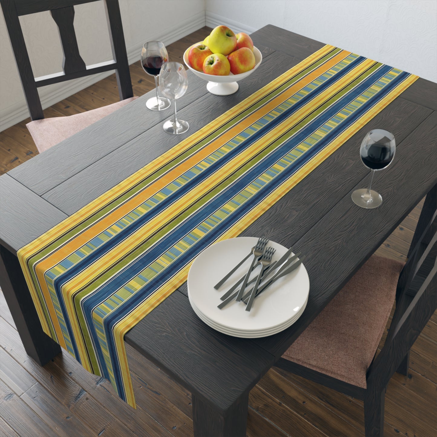 Summer Stripes Delight Table Runner - Classic Stripes with a Summer Twist! Available in 2 sizes.