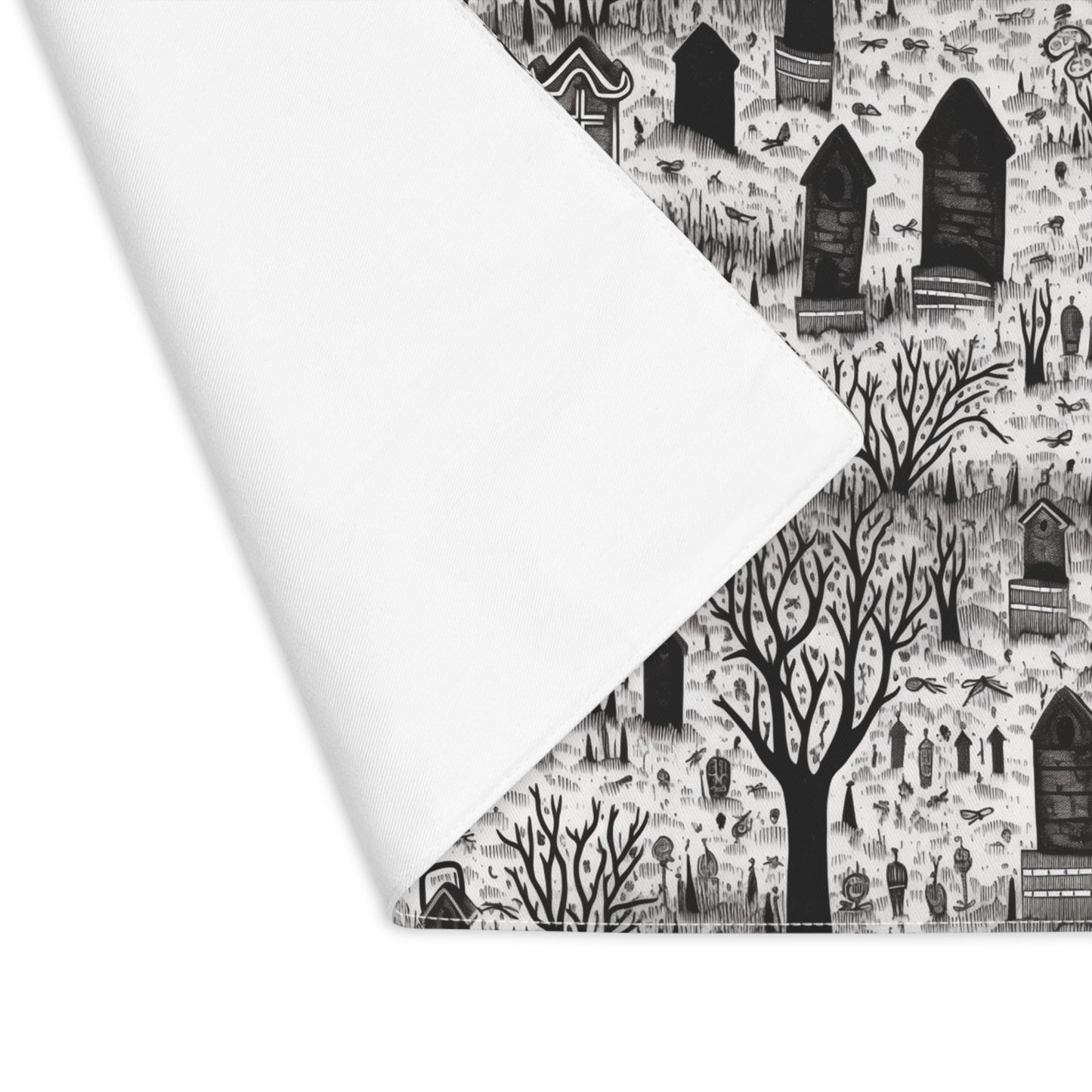 Spooky Gothic Cemetery Chic Placemat - 18" x 14".