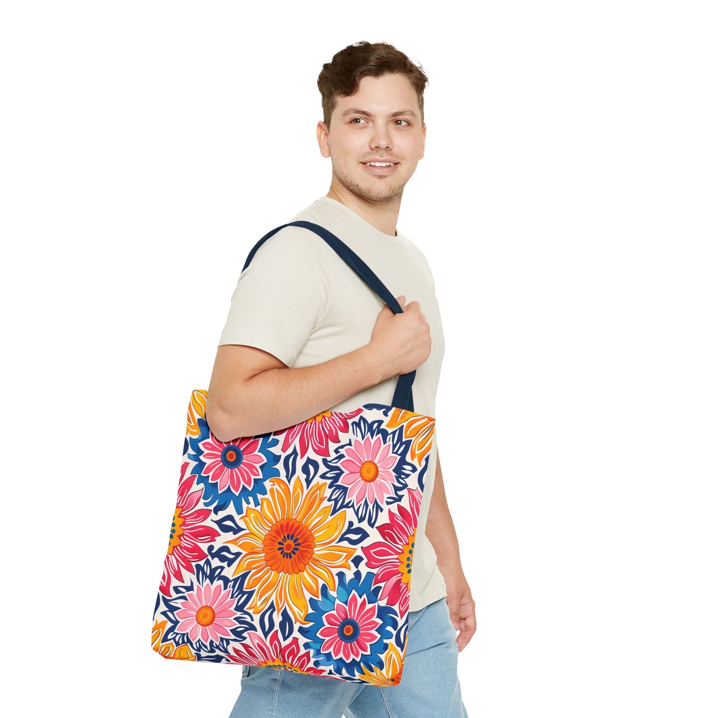 Sunsplash Petals Tote Bag - Radiate Sunshine and Style Wherever You Go! Available in 3 sizes.