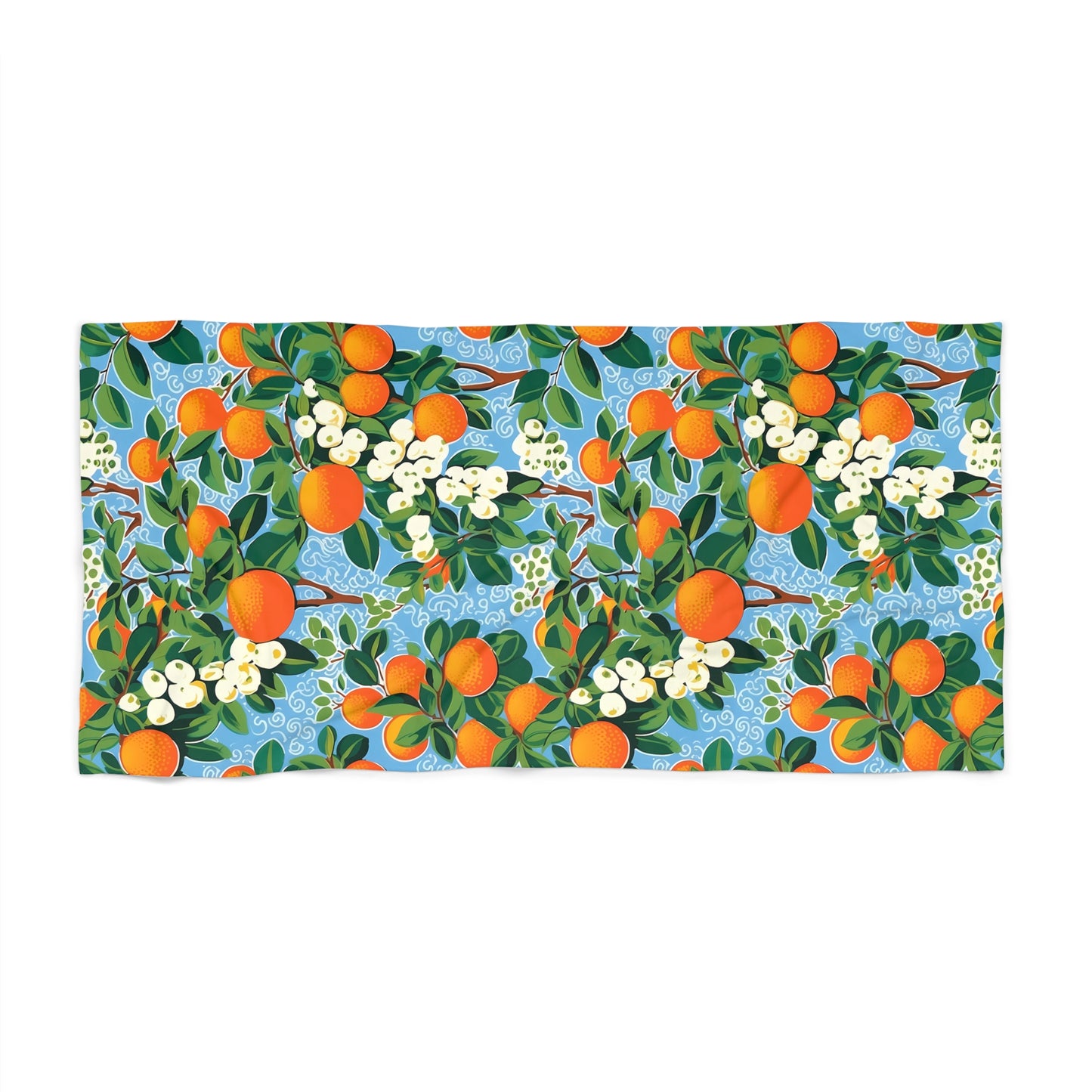Citrus Blue Bliss Luxurious Beach Towel - Where Vibrancy Meets Comfort! Available in 2 sizes.