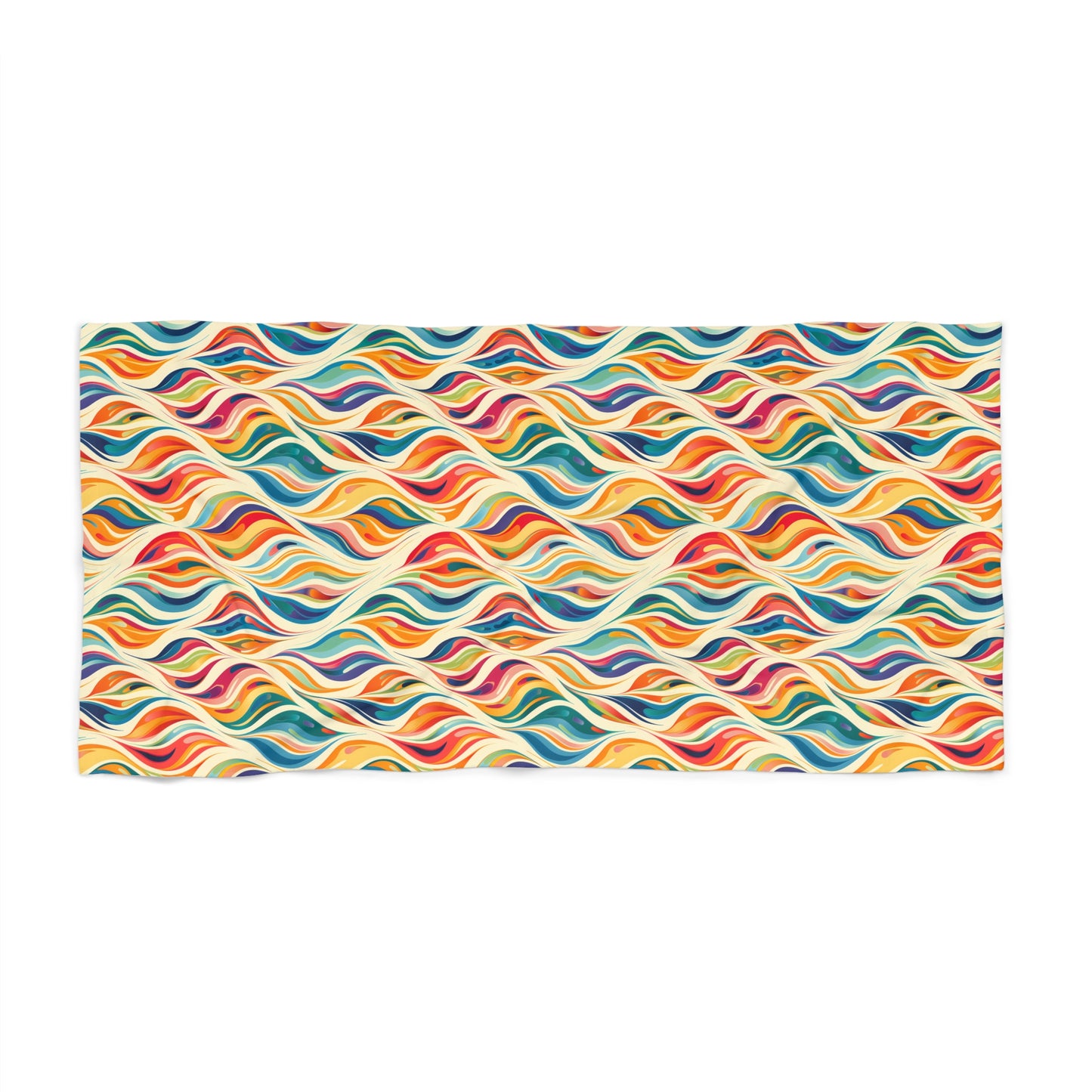 Modern Art Flames Luxurious Beach Towel - Ignite Your Style with Modern Art Flames! Available in 2 sizes.