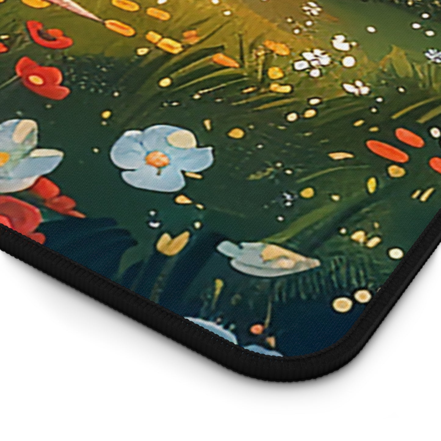 Meadow Picnic Desk Mat (Desk Pad) - Design Your Desk with Daisies - Work Where the Grass is Greener! Available in 3 sizes!
