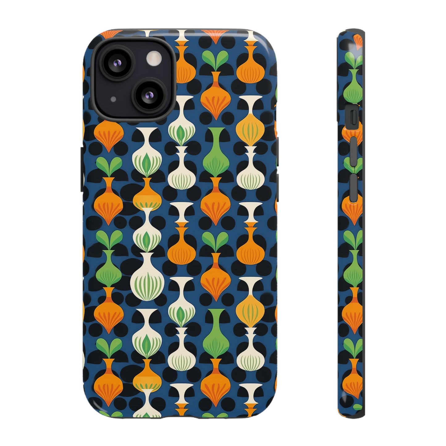 Mod Floating Vases Tough Phone Case for Apple iPhone, Samsung Galaxy, and Google Pixel.