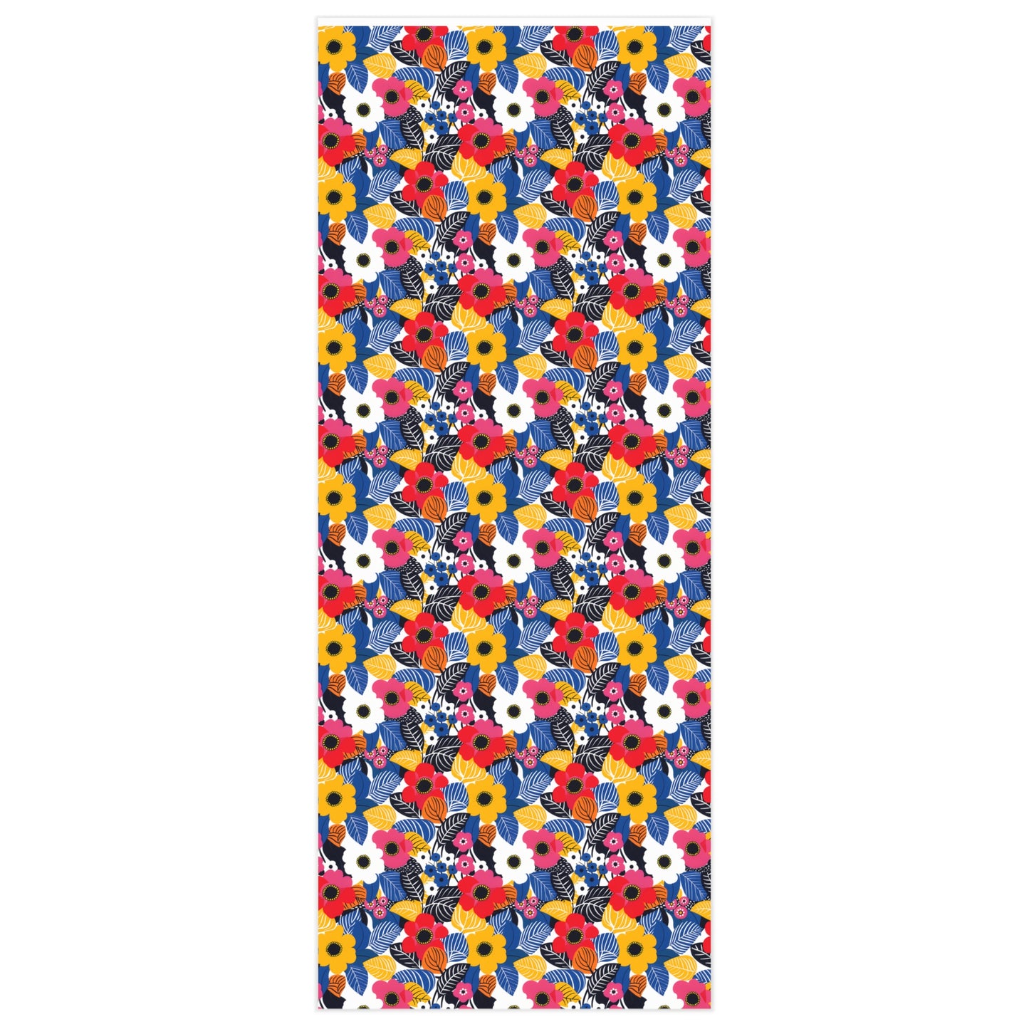 Blossom Burst Wrapping Paper. Wrap Your Gifts in a Burst of Bold Blooms! Available in 2 sizes.