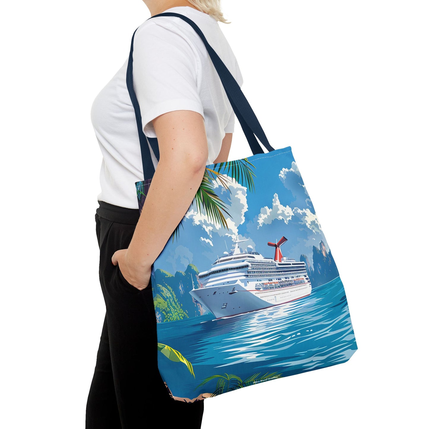 Caribbean Cruise Bliss Tote Bag - Set Sail in Style - Paradise at Your Side! Available in 3 sizes.