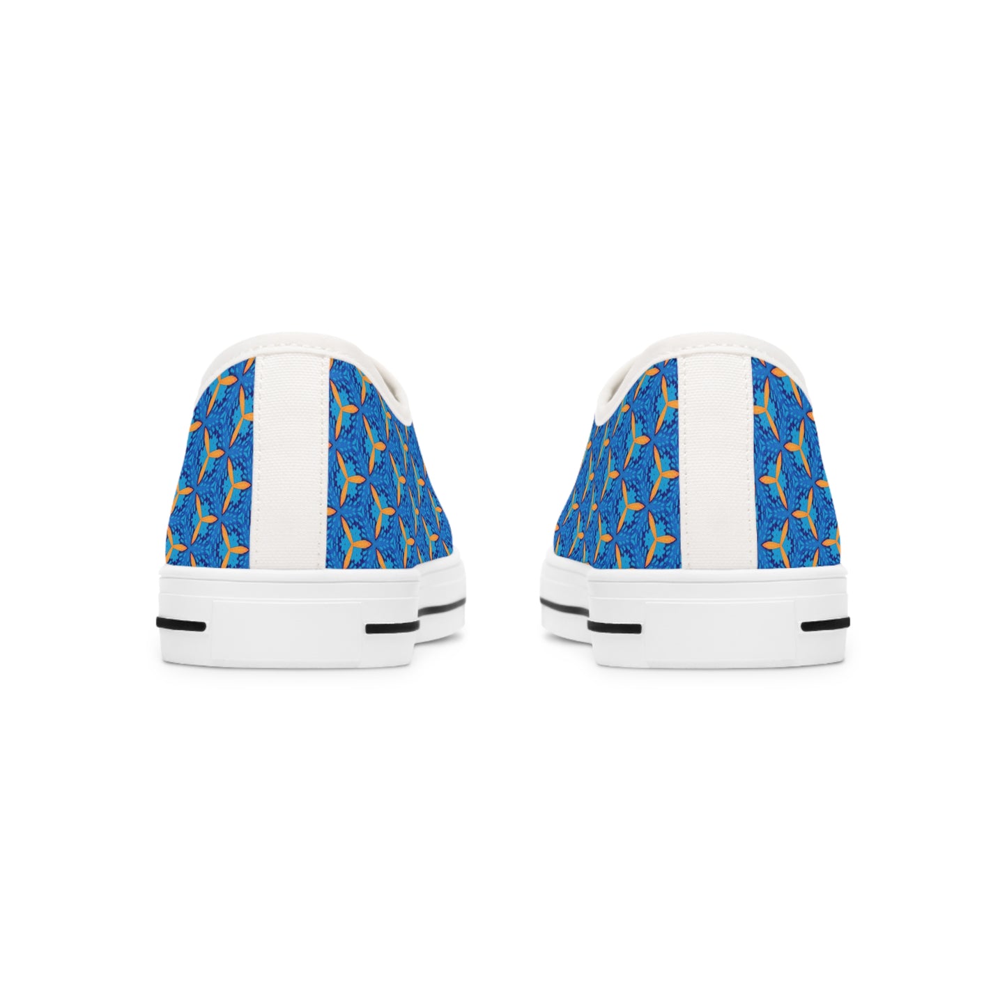 GeoHive Ladies' Low Top Sneakers - Geometry Meets Glam! Step into the Hive - Where Every Angle is Chic!