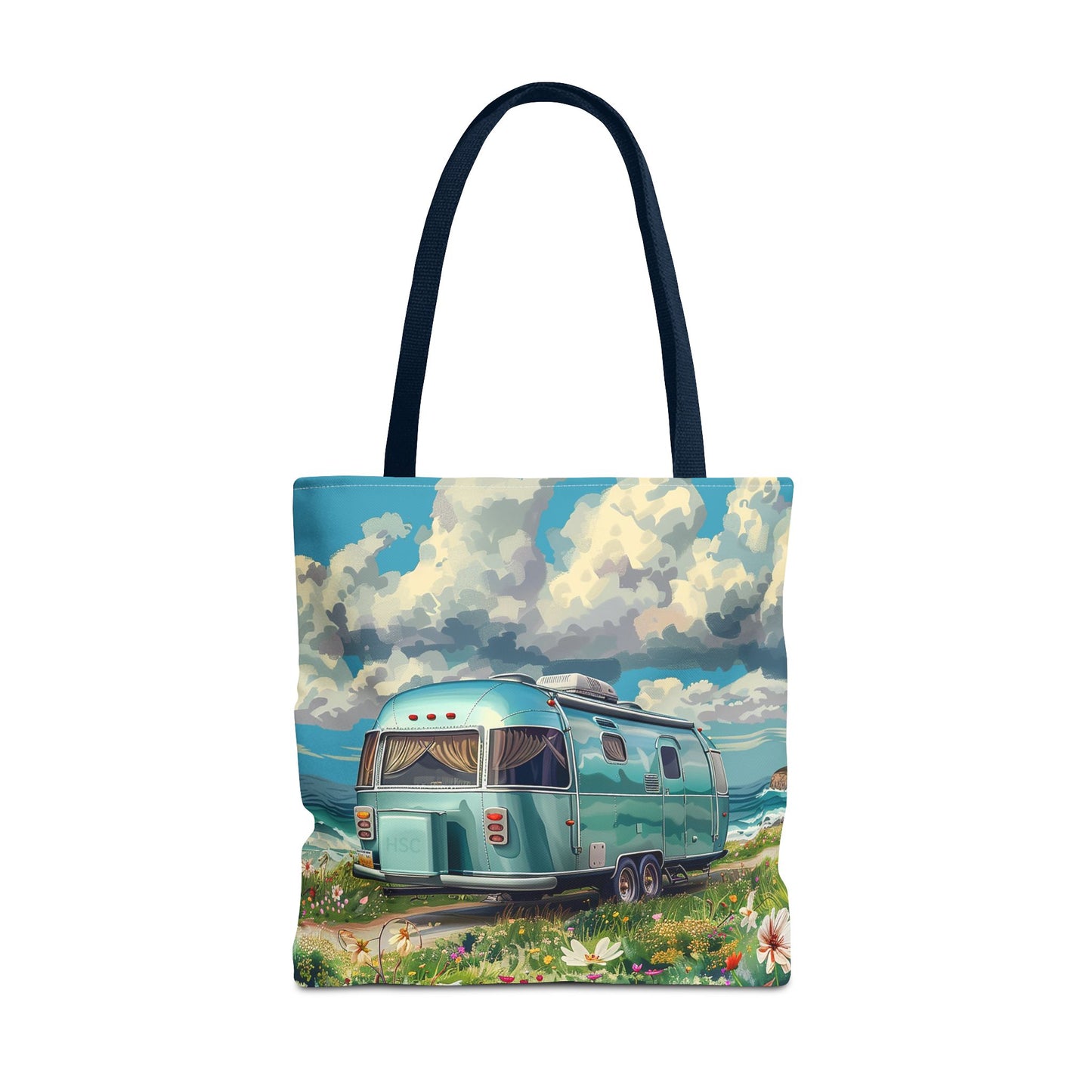 Retro Bliss Adventure Tote Bag - Adventure Awaits, Vintage Style! Available in 3 sizes.
