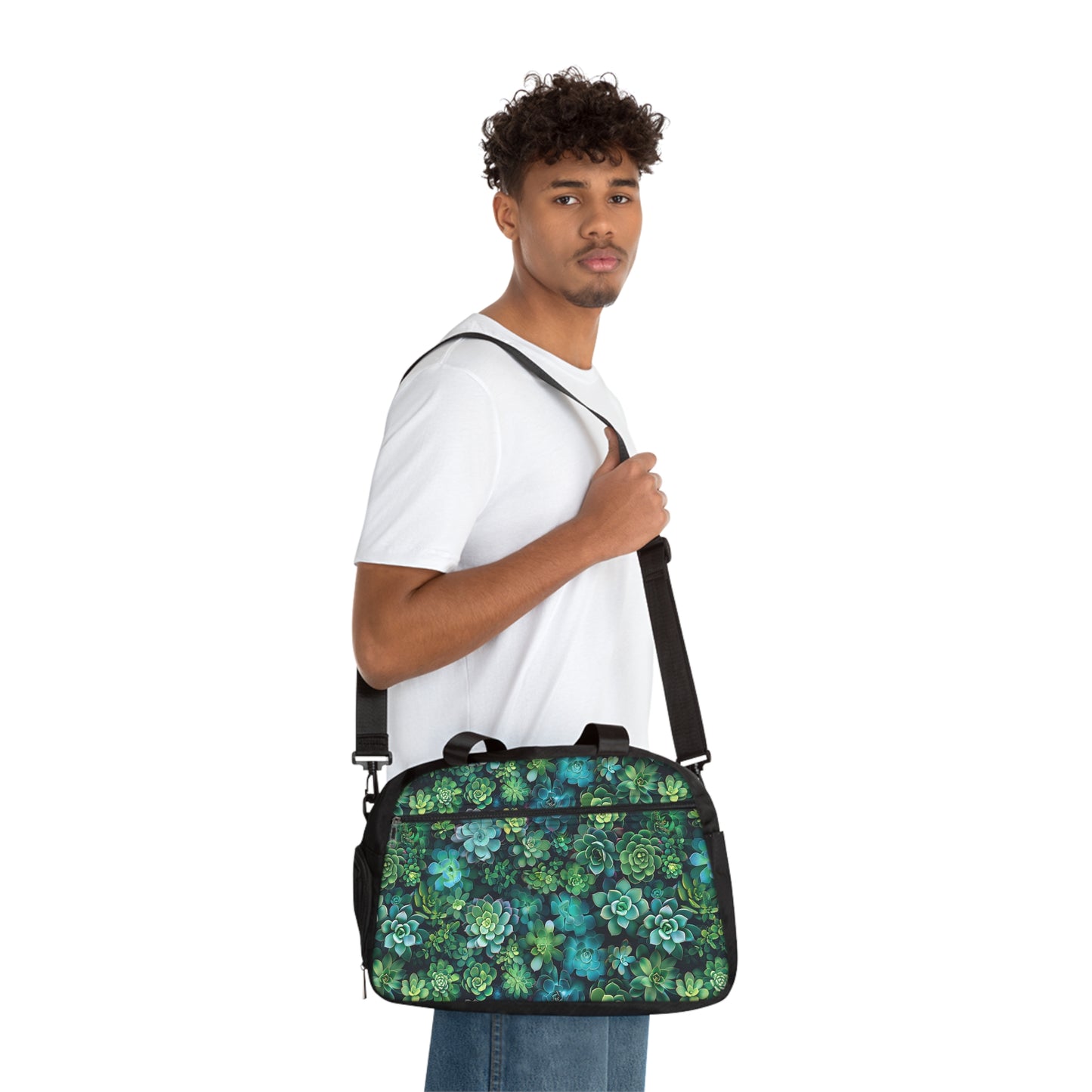 Succulent Forest Fitness Gym Bag - Carry Your Zen Forest with Every Workout!