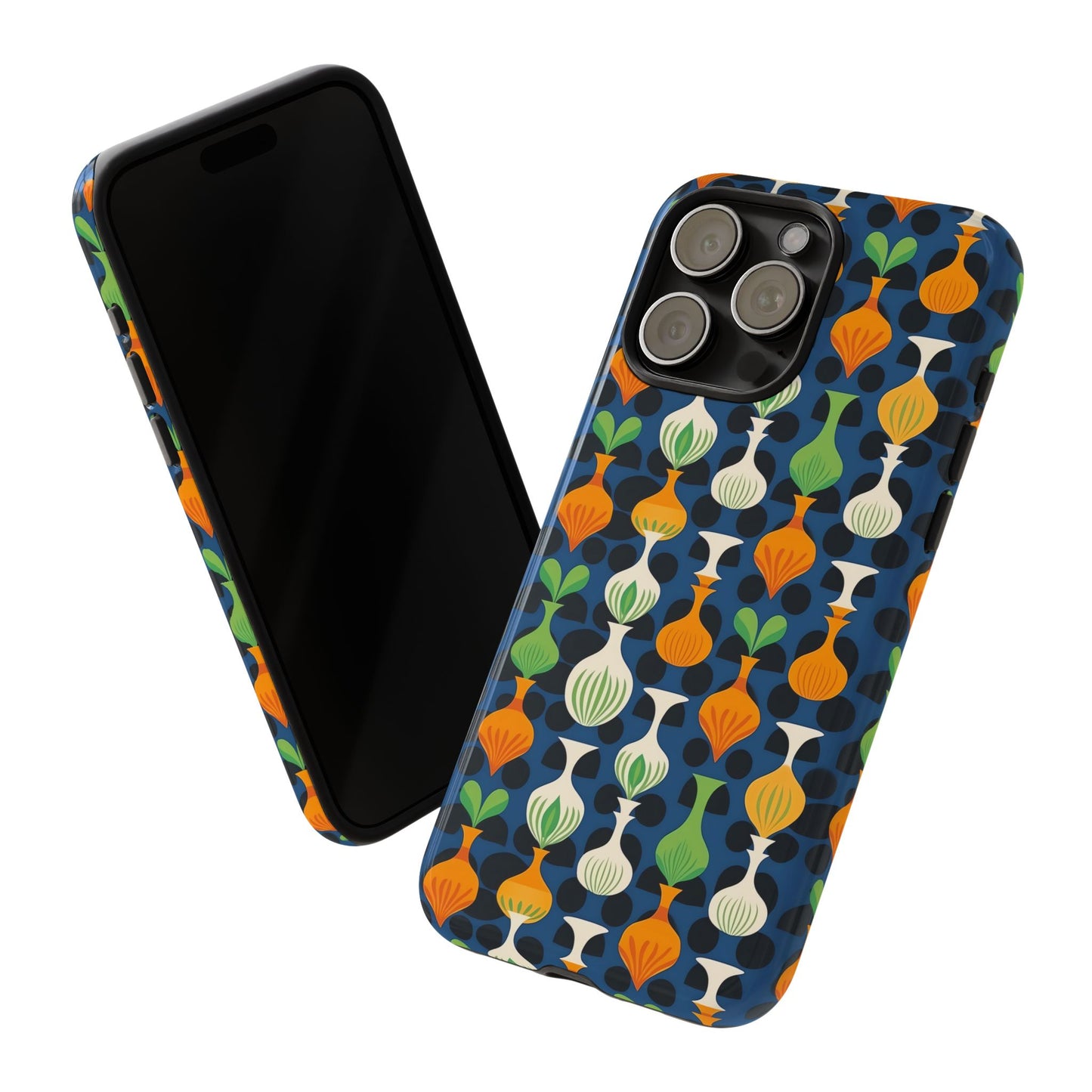 Mod Floating Vases Tough Phone Case for Apple iPhone, Samsung Galaxy, and Google Pixel.