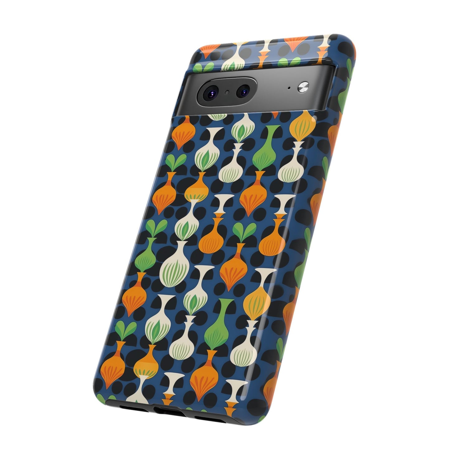 Mod Floating Vases Tough Phone Case for Apple iPhone, Samsung Galaxy, and Google Pixel.