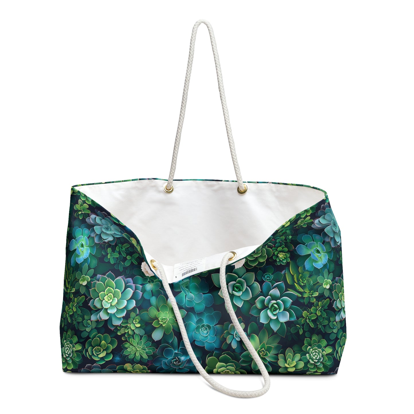 Succulent Forest Weekender Bag - Pack Your Adventures with Nature's Charm!