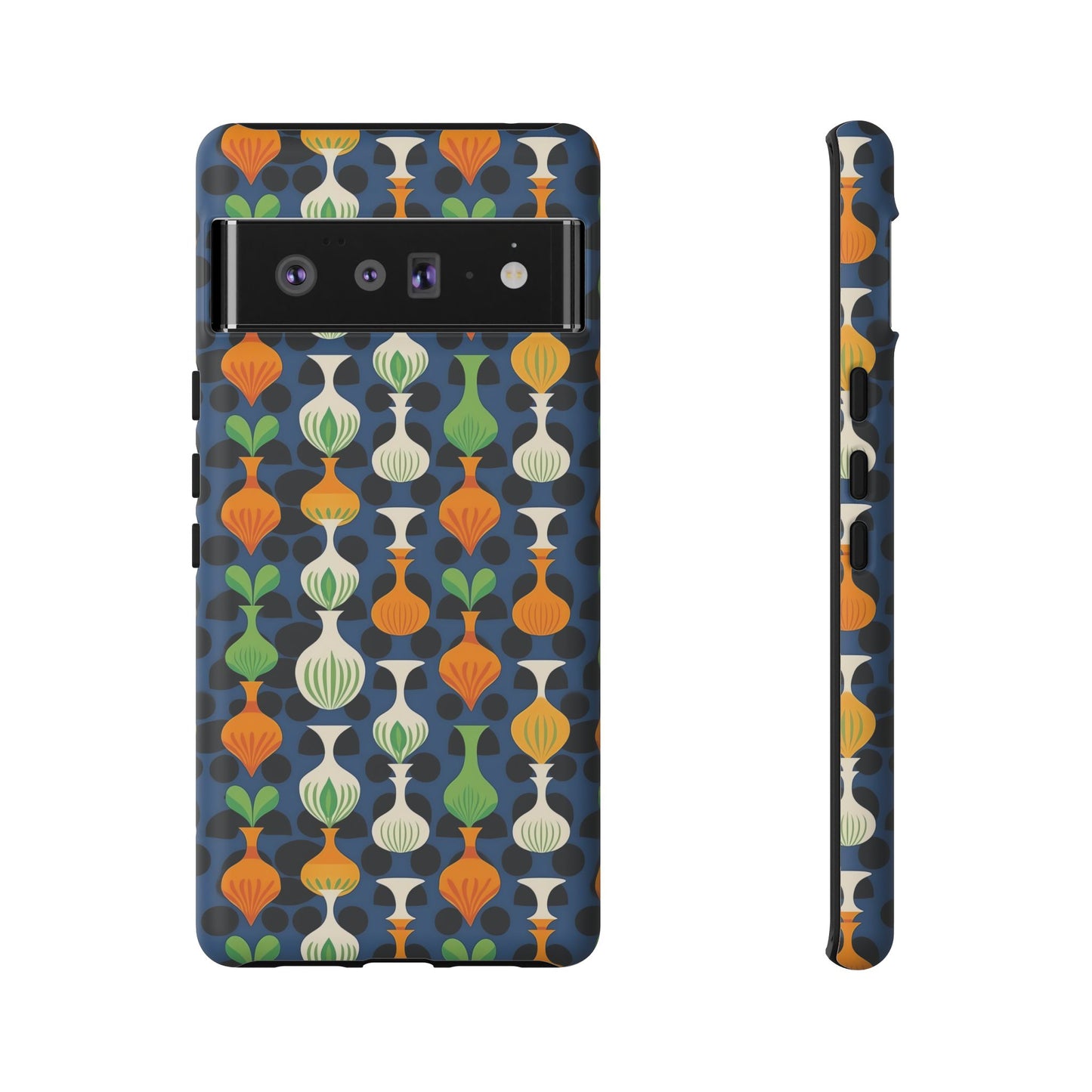 Mod Floating Vases Tough Phone Case for Apple iPhone, Samsung Galaxy, and Google Pixel.