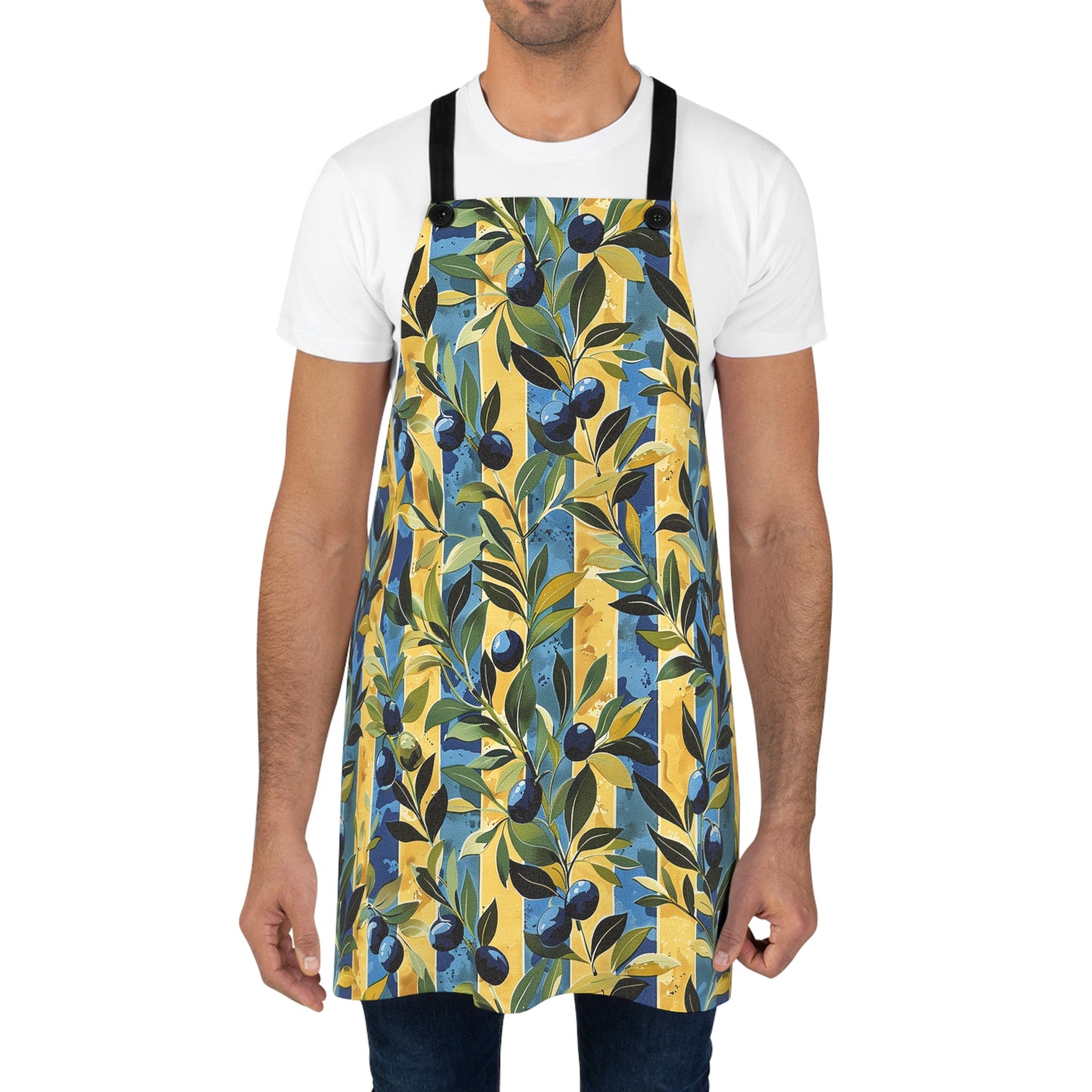 Olive Orchard Stripes Adult Apron - Bring the Orchard Home – Where Classic Style Meets Rustic Elegance!