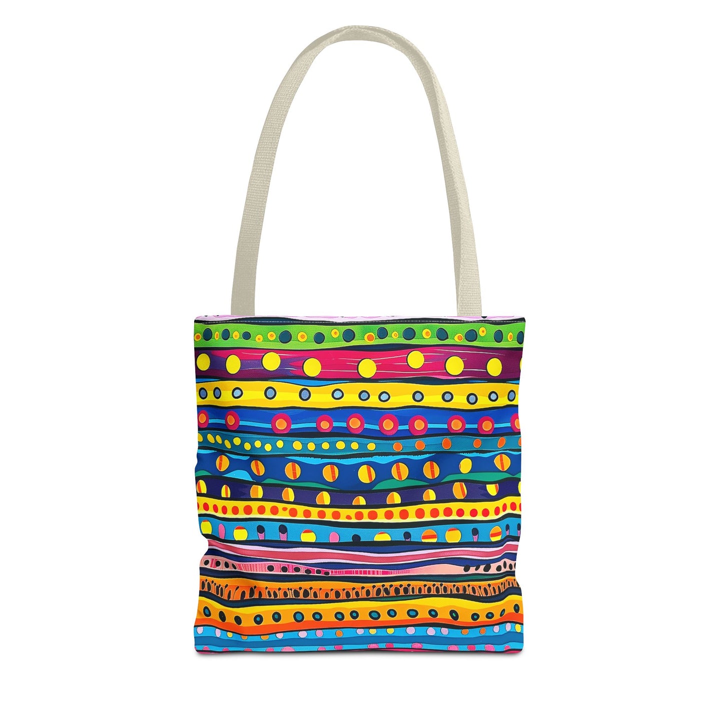Pop Dot Parade Tote Bag - Make Every Day a Colorful Celebration! Available in 3 sizes.