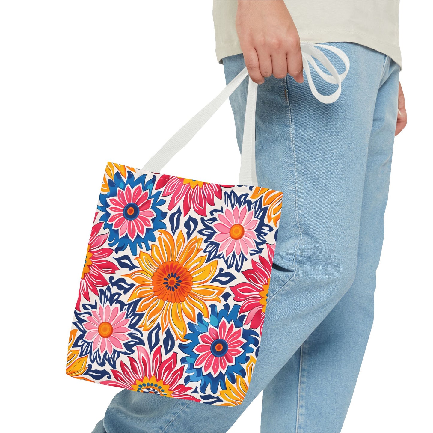 Sunsplash Petals Tote Bag - Radiate Sunshine and Style Wherever You Go! Available in 3 sizes.