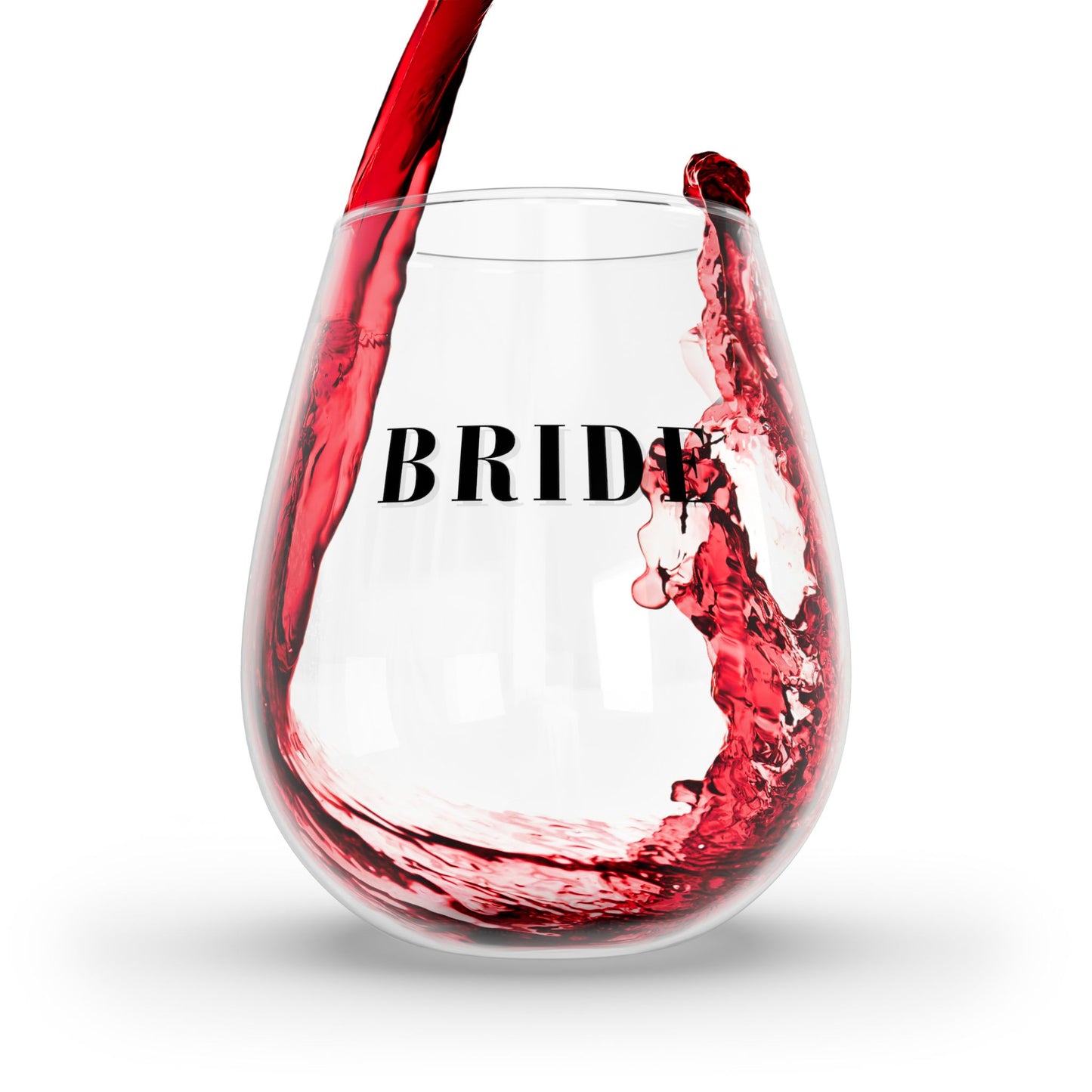 Bride Stemless Wine Glass - 11.75 oz - The Ultimate Bridal Toast! From our Wedding Collection.