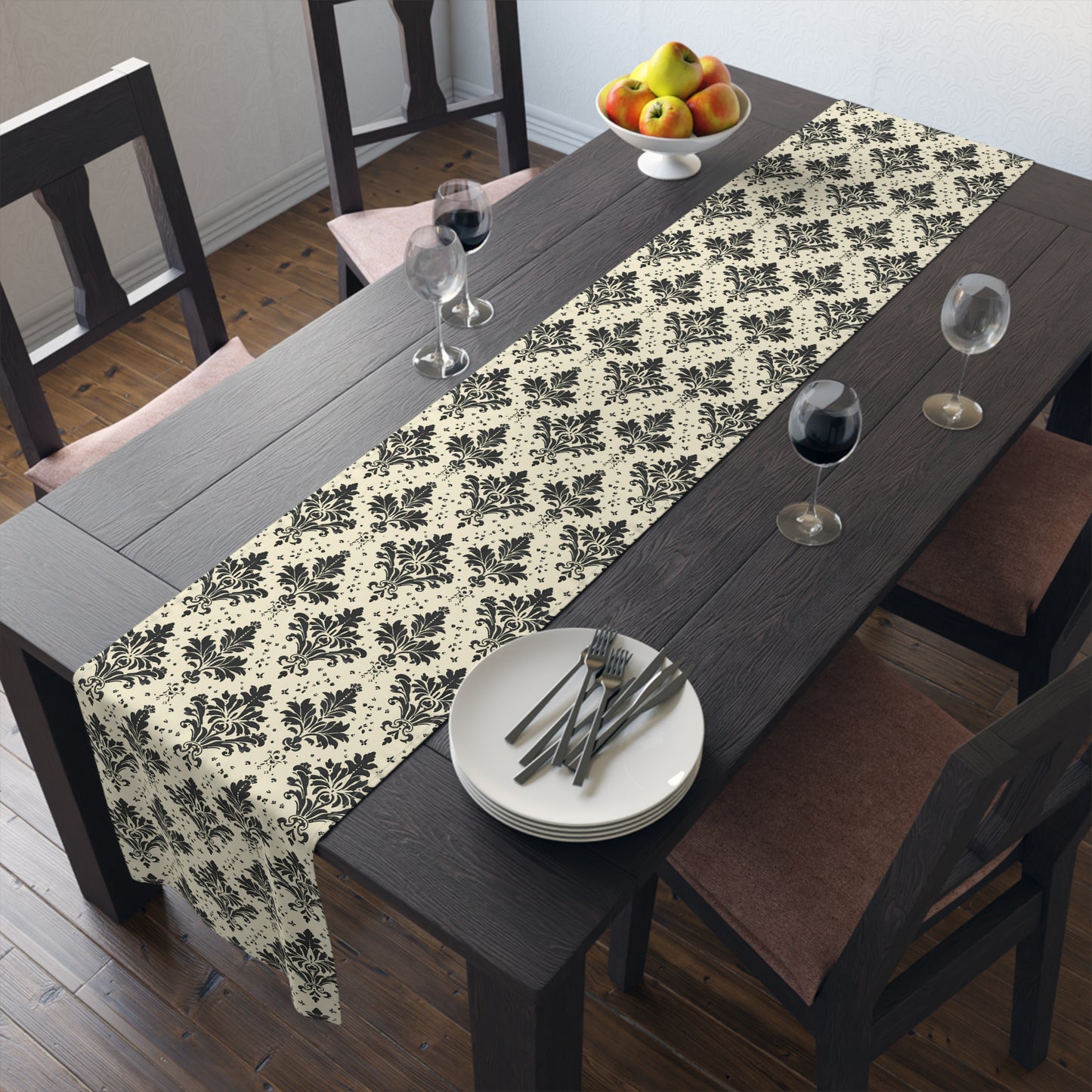 Classic Regency Table Runner - Cotton Twill - Available in 2 sizes: 16" x 72" and 16" x 90".