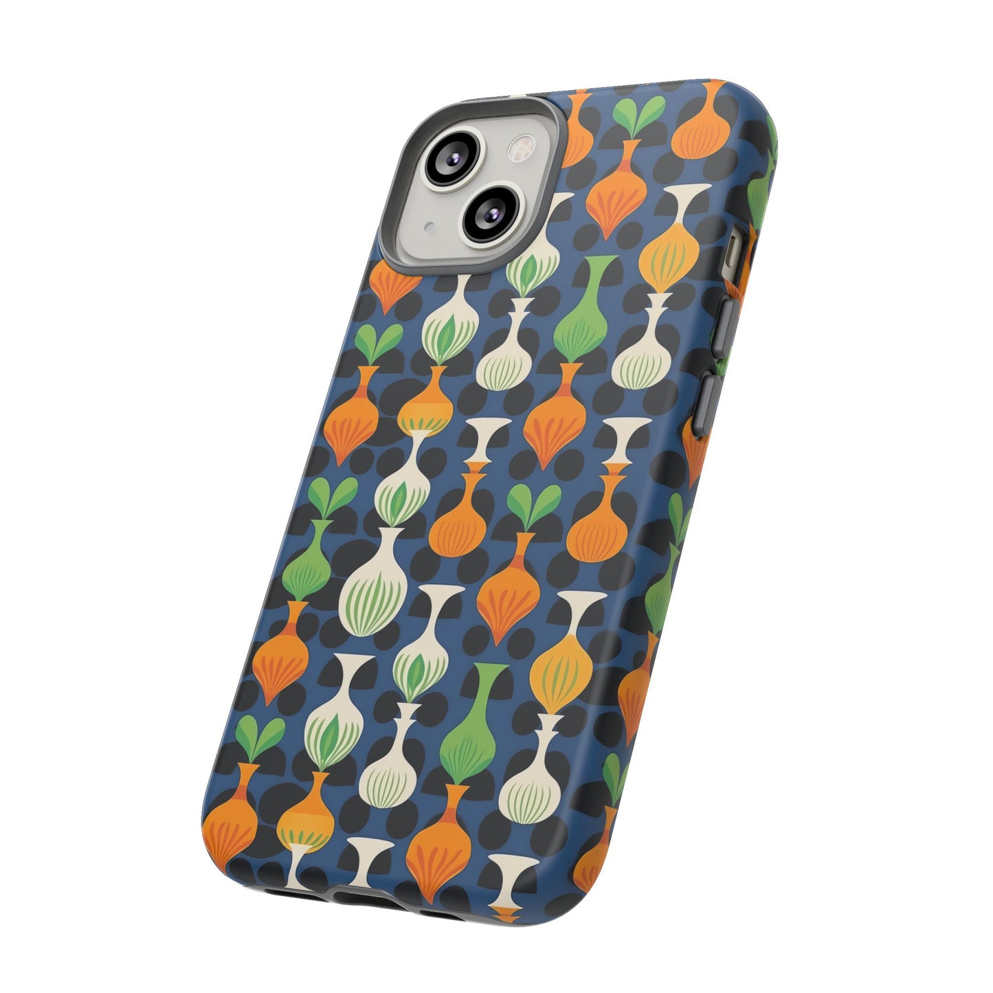 Mod Floating Vases Tough Phone Case for Apple iPhone, Samsung Galaxy, and Google Pixel.