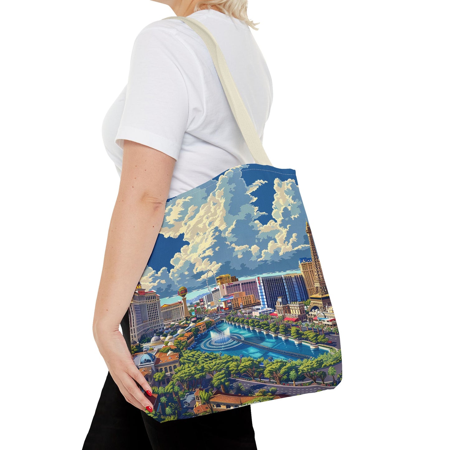Viva Daytime Las Vegas Tote Bag - Bring the Vegas Vibe to Wherever You Roam! Available in 3 sizes.