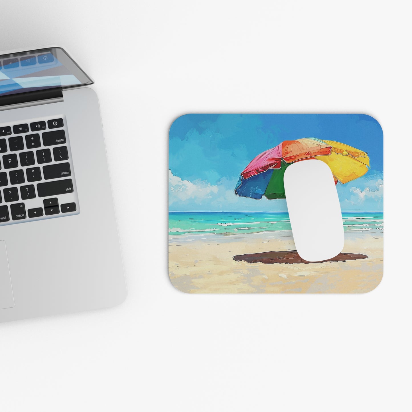 Tropical Tranquility Mouse Pad - Click Your Way to Your Own Beach Paradise!
