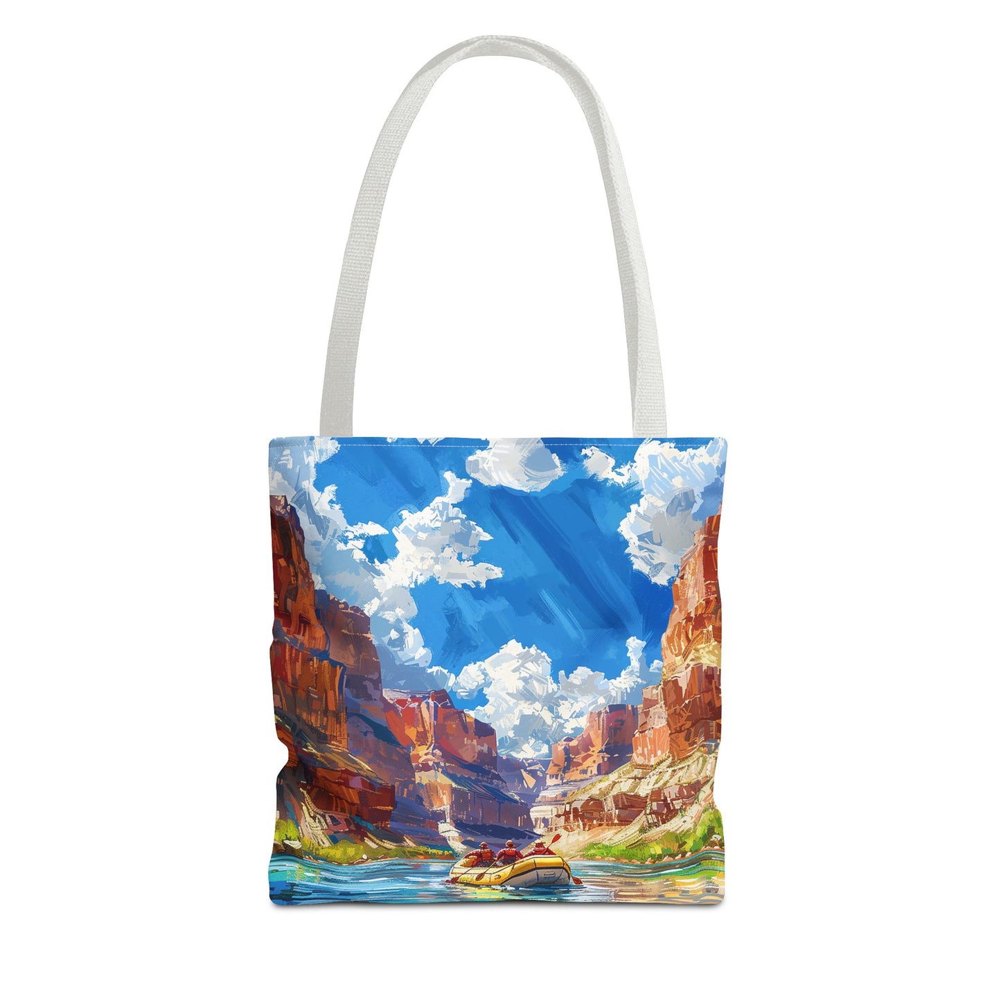 Colorado River Rafting Tote Bag - Ride the Rapids Through the Grand Canyon - Carry the Adventure! Available in 3 sizes.