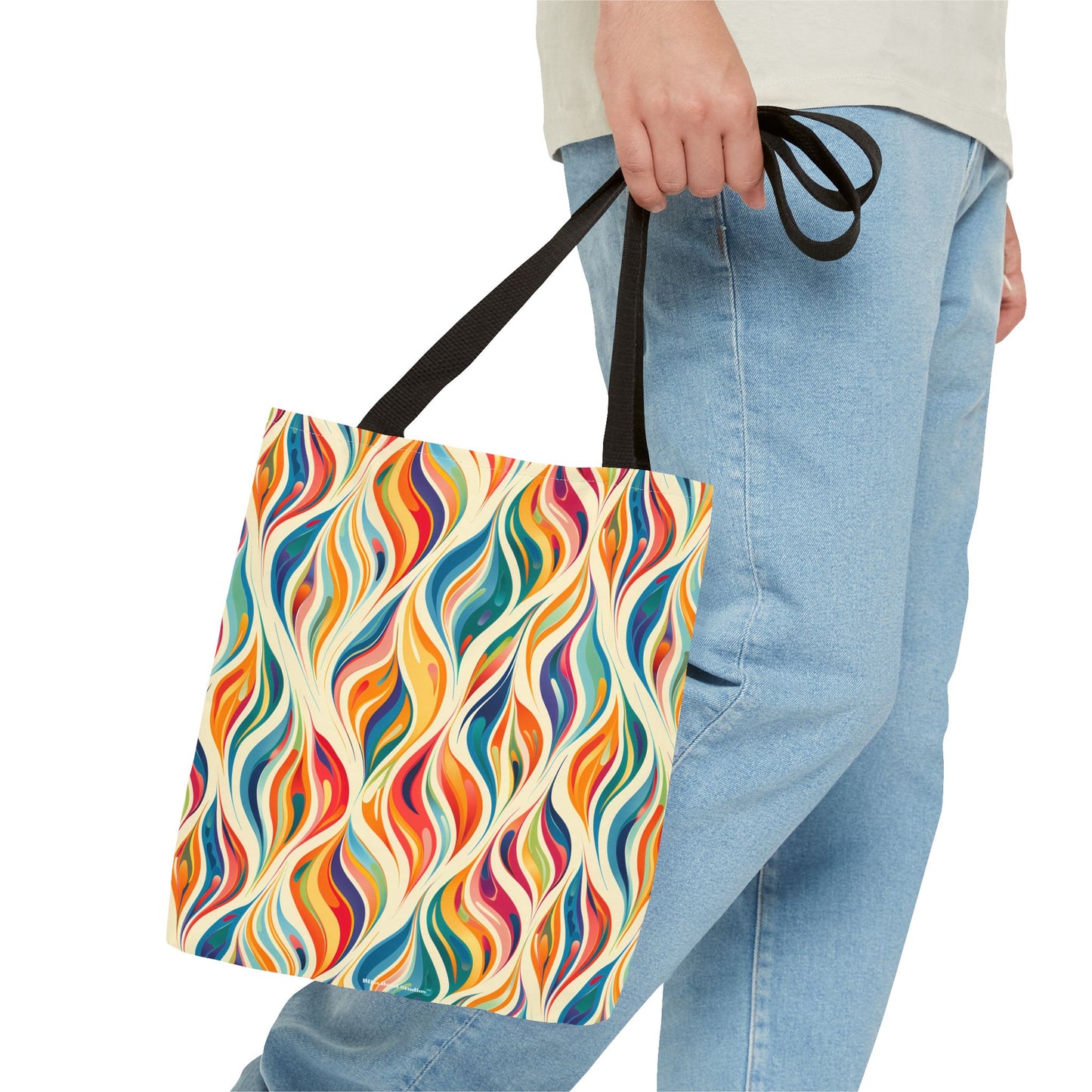 Modern Art Flames Tote Bag - Carry Our Modern Art Tote to Set Your Style Ablaze! Available in 3 sizes.