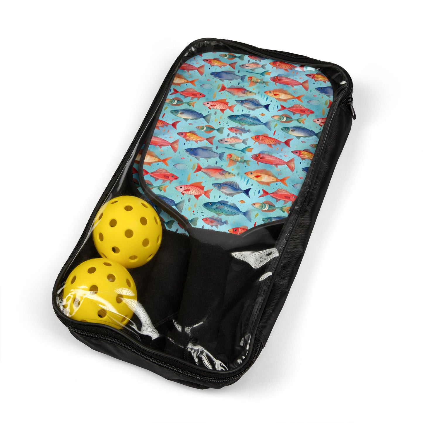 Happy Swimming Fish Pickleball Kit - Swim into Fun: Dive into Play with Happy Swimming Fish!