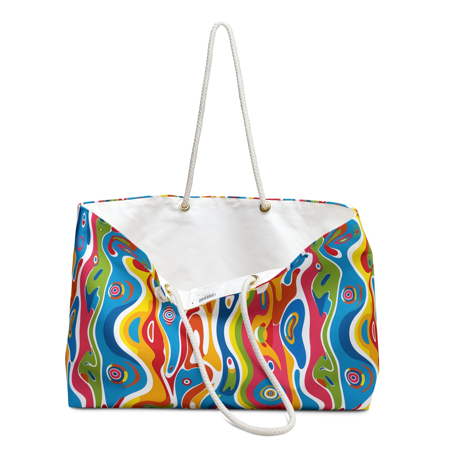 Melting Mirage Weekender Bag - Flow with the Colors - Where Surreal Art Meets Your Next Adventure!