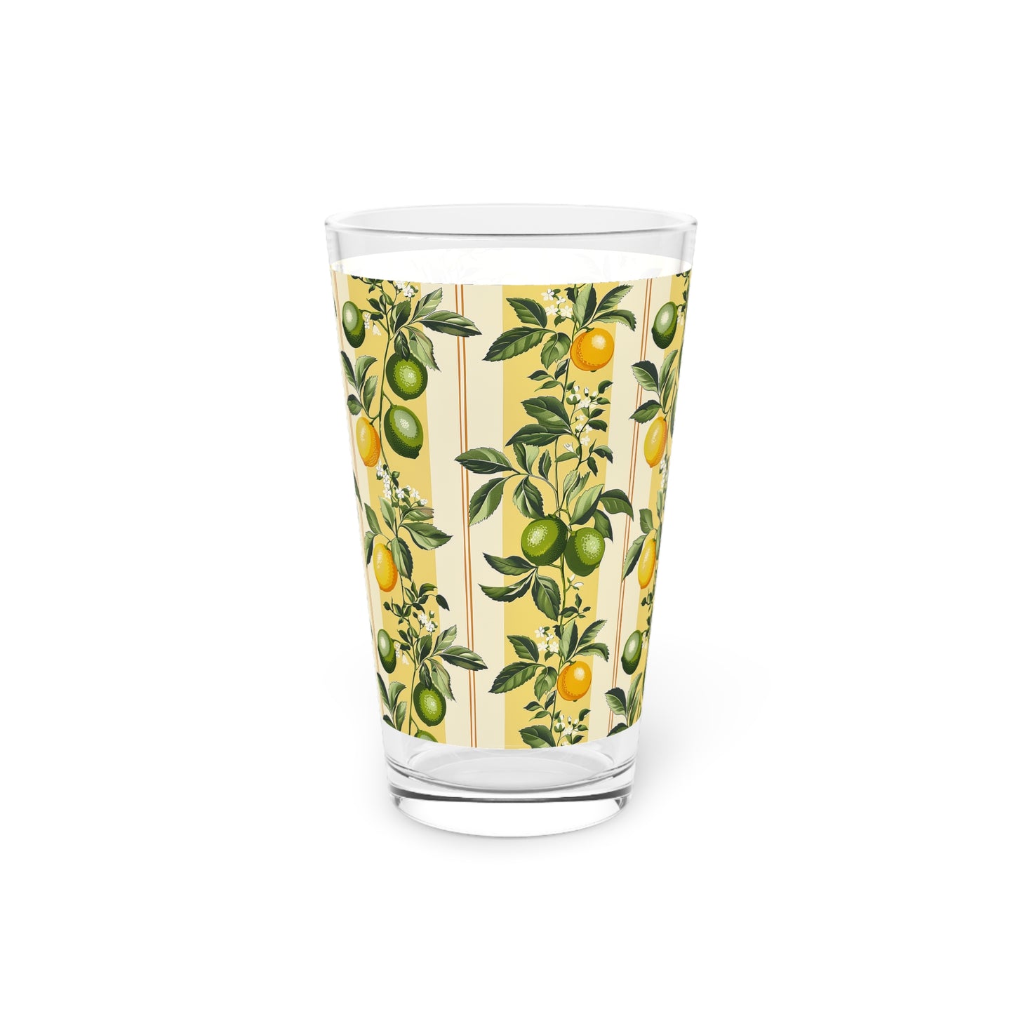 Lemony Lime Pint Glass - 16 oz - Add a Zesty Twist to Your Sips!