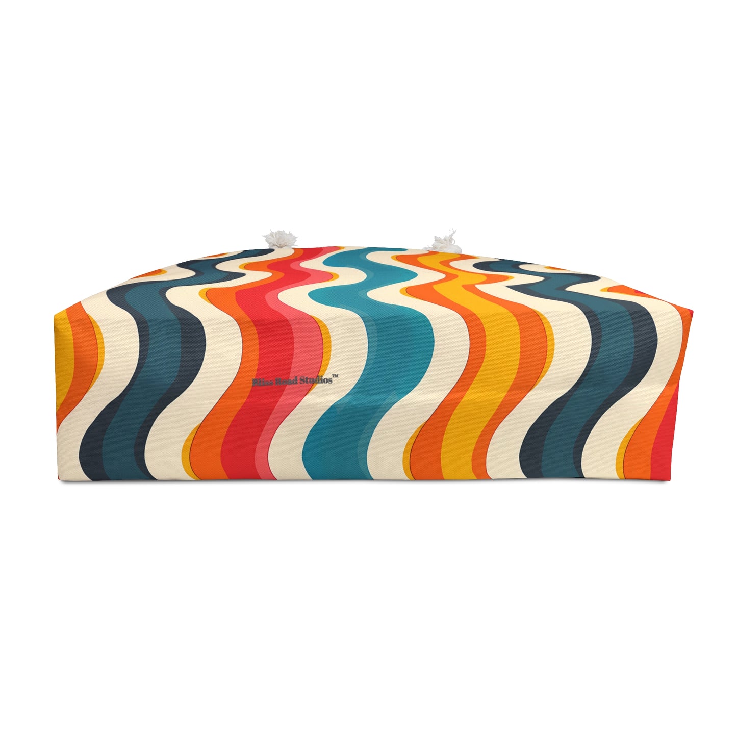 Retro Wave Cascade Weekender Bag - Ride the Waves of Style - Where Pop Art Meets Modern Flair!