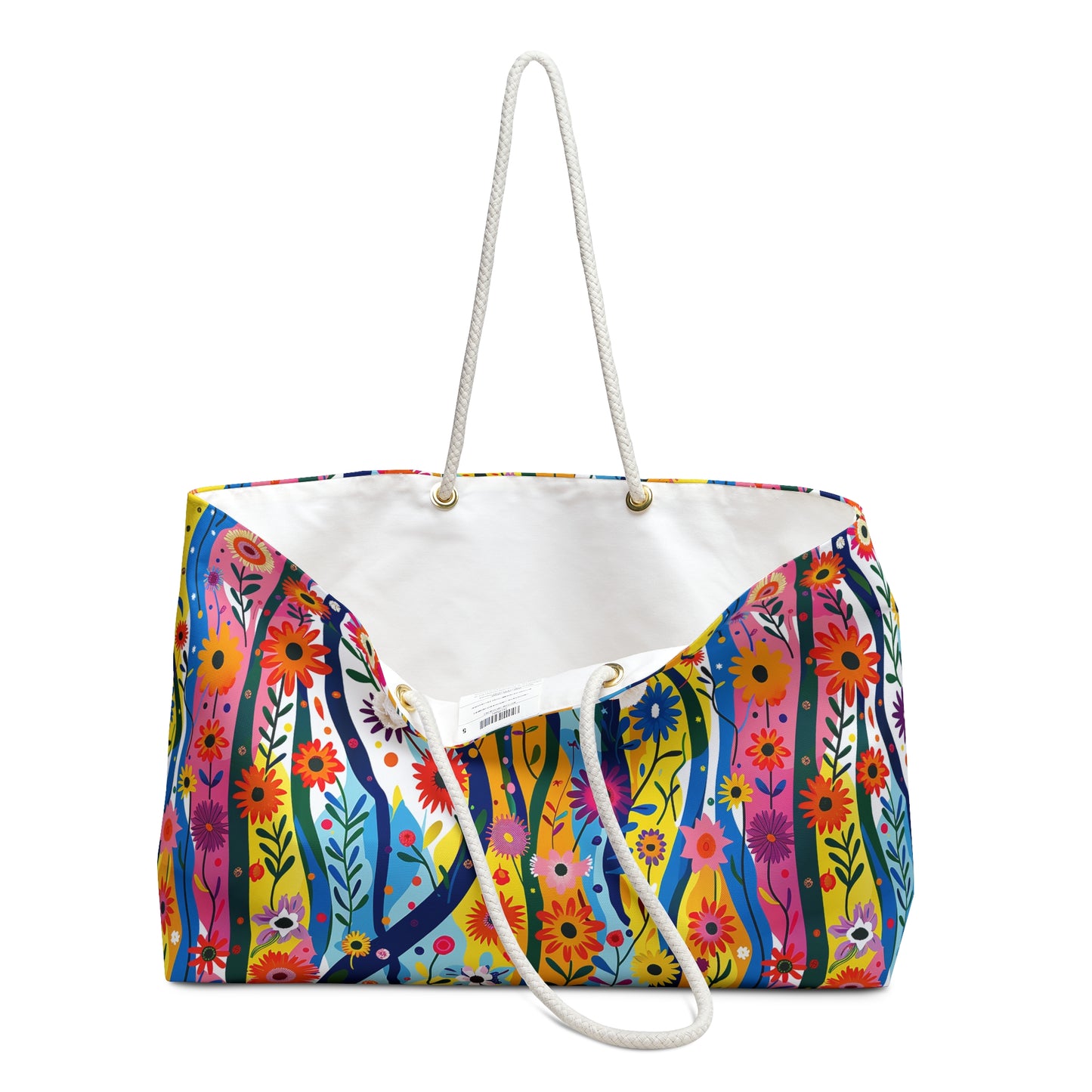 Floral Rhythms Weekender Bag - Flow with the Rhythm - Where Artful Design Meets Effortless Style!