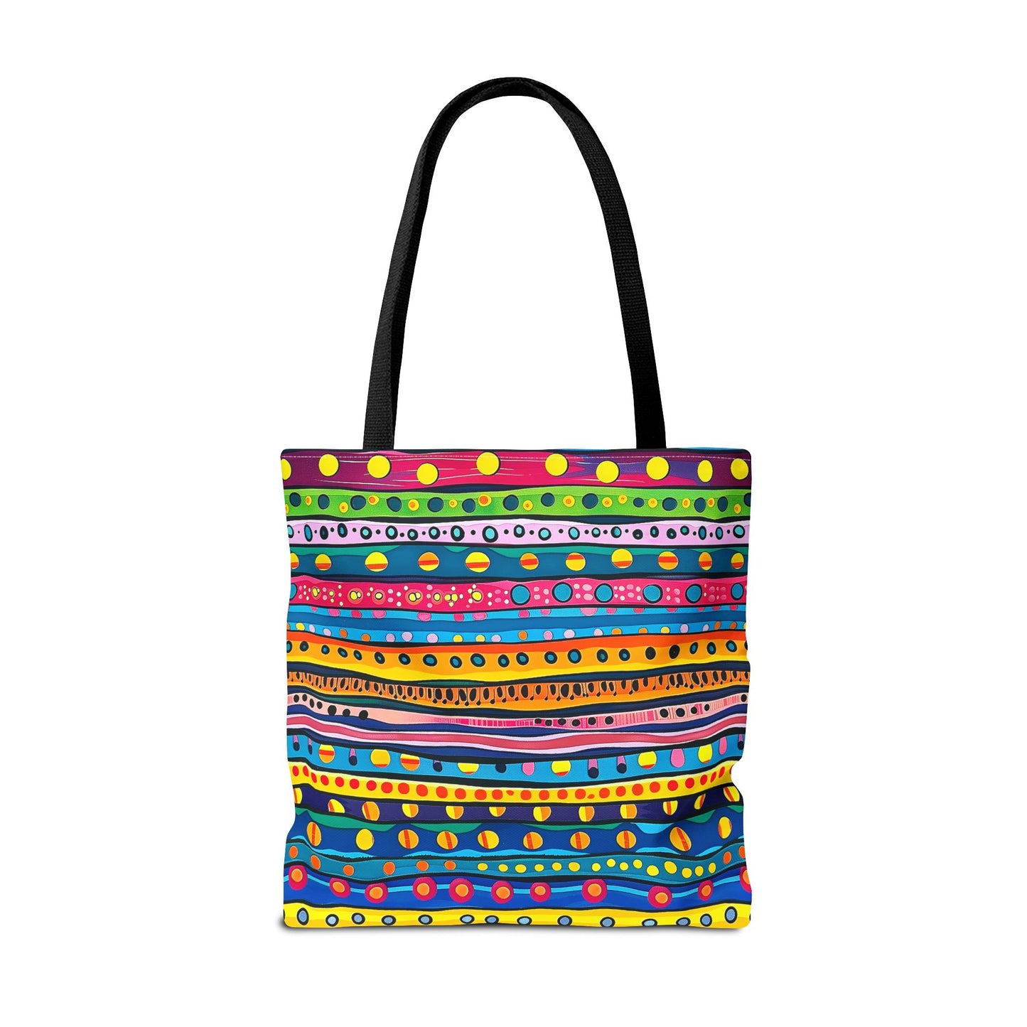 Pop Dot Parade Tote Bag - Make Every Day a Colorful Celebration! Available in 3 sizes.