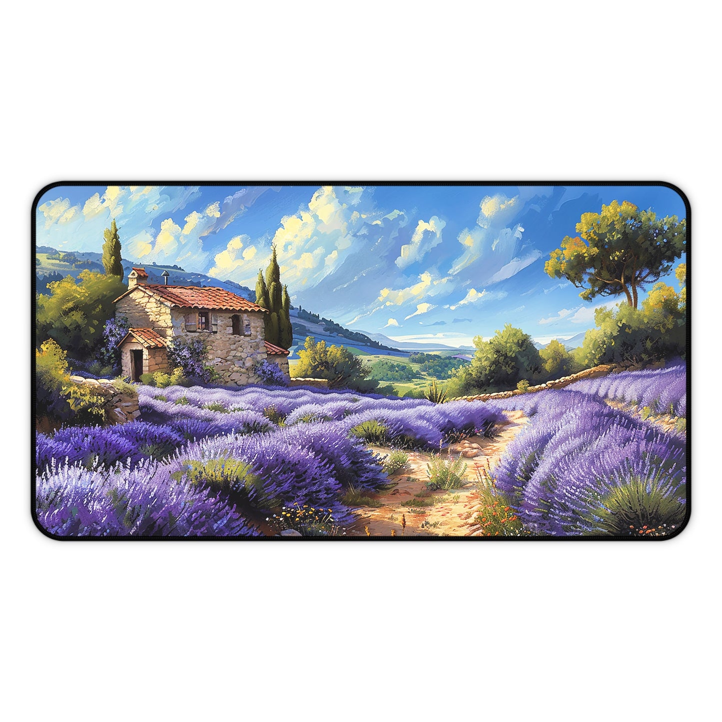 Tuscan Lavender Dreams Desk Mat (Desk Pad) - Capture the Essence of Provence - Available in 3 sizes.