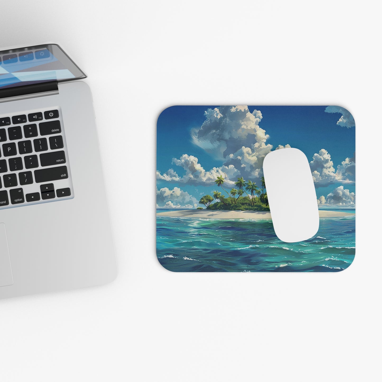 Island Daydreams Mouse Pad - Relax on Your Island Oasis with Every Keystroke!