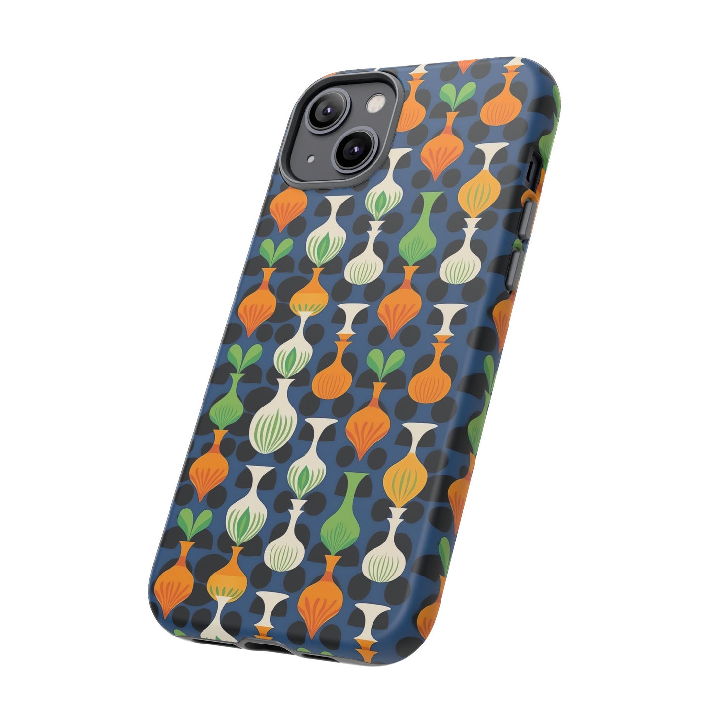 Mod Floating Vases Tough Phone Case for Apple iPhone, Samsung Galaxy, and Google Pixel.