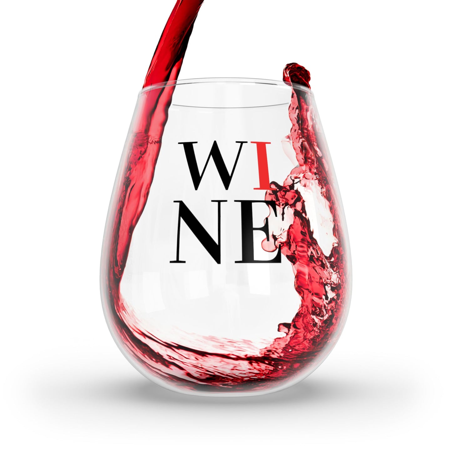 W I N E Stemless Wine Glass - 11.75 oz - Boldly Sip in Style with Every Pour! From our Four-Letter Vine Collection.