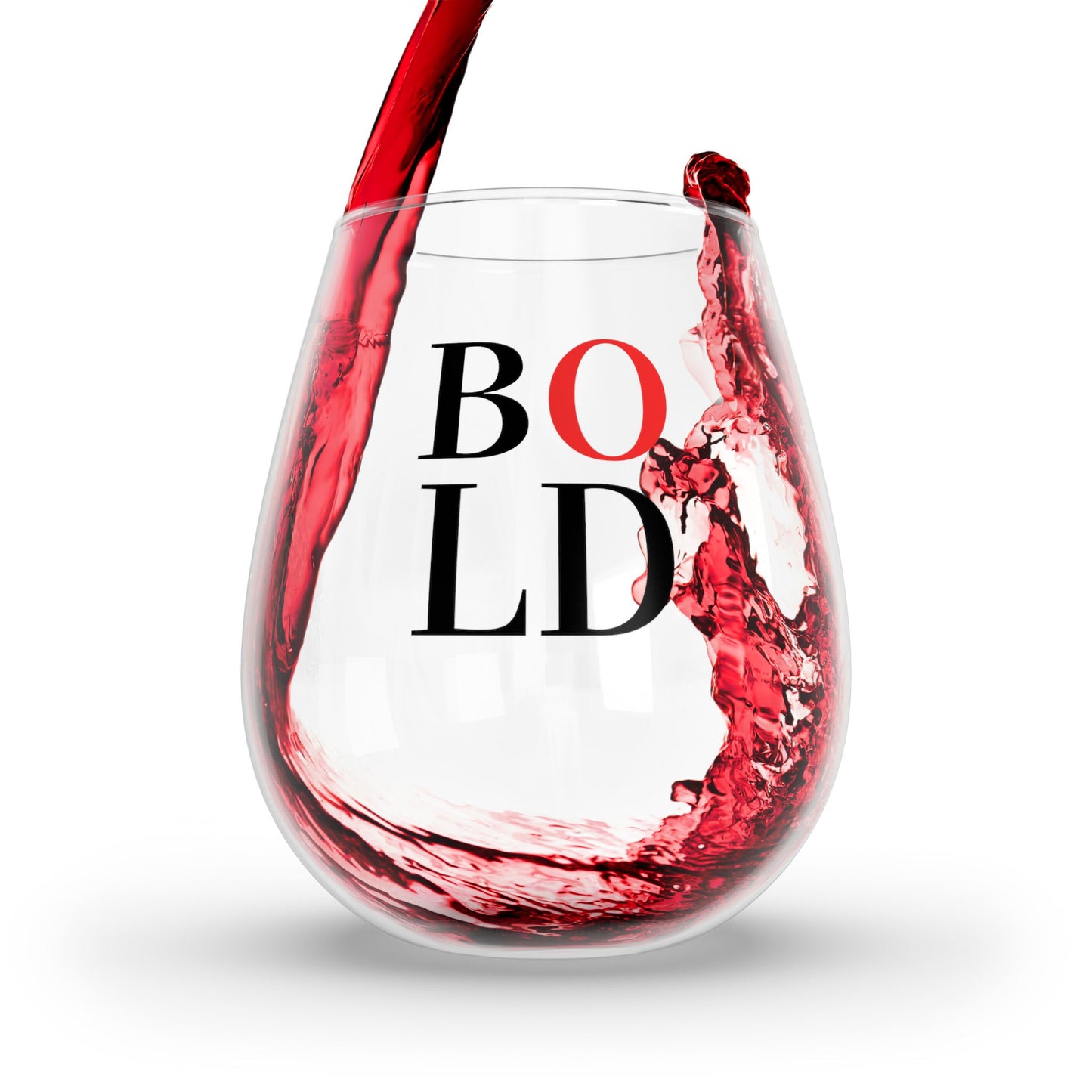 B O L D Stemless Wine Glass - 11.75 oz. - Make a BOLD Statement with Every Sip! From our Four-Letter Vine Collection.
