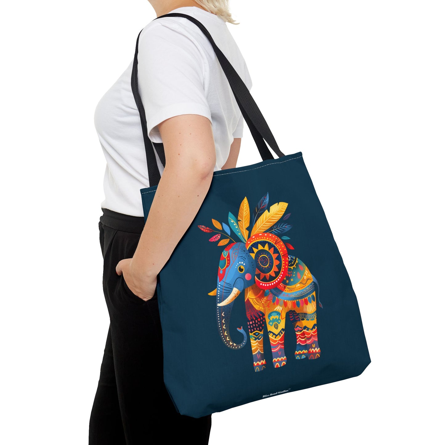 Ethnic Elephant Tote Bag - Carry the Spirit of the African Savanna with the Ethnic Elephant Tote! Available in 3 sizes.