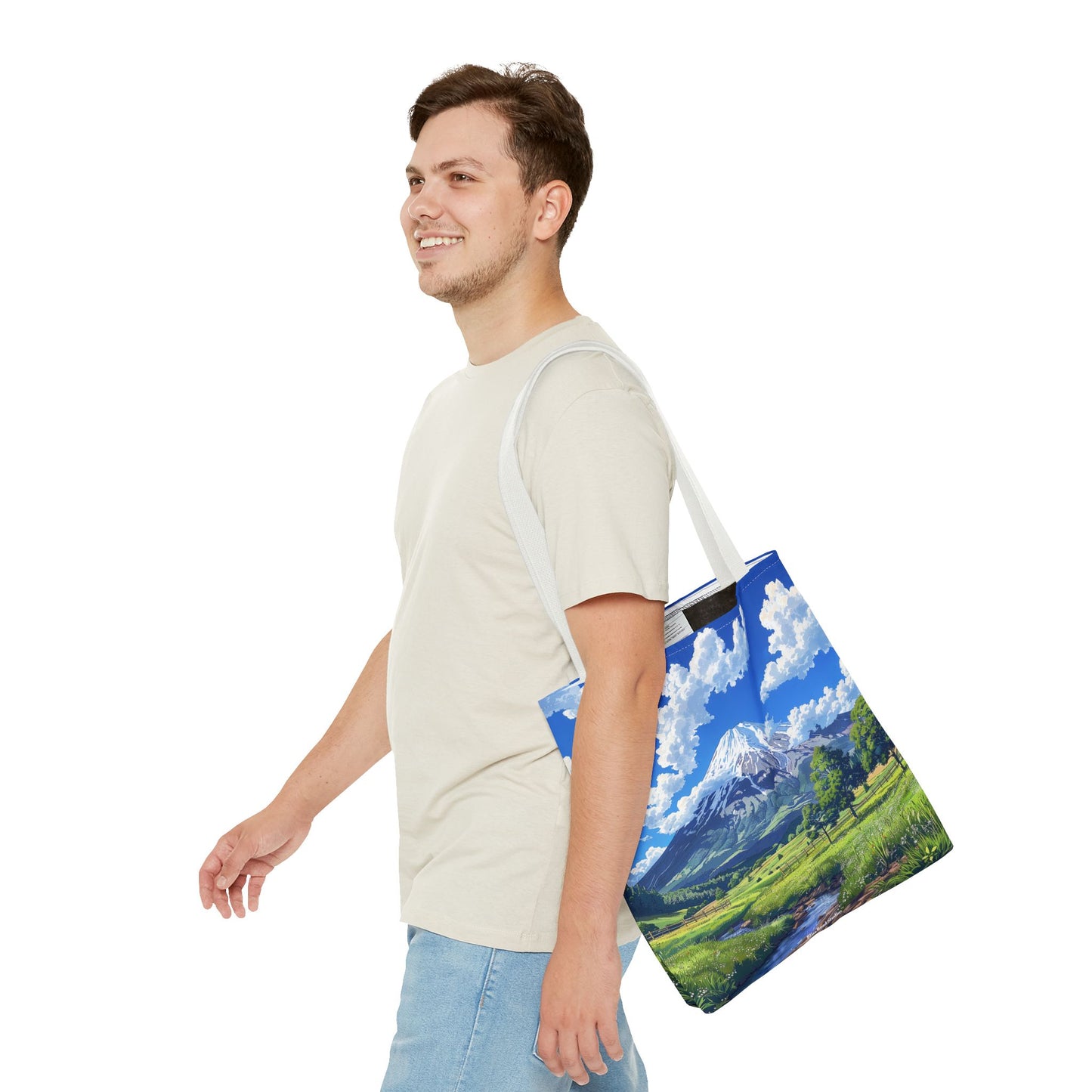 Mount Fuji Serenity Tote Bag - Carry the Tranquil Beauty of Japan's Iconic Peak! Available in 3 sizes.