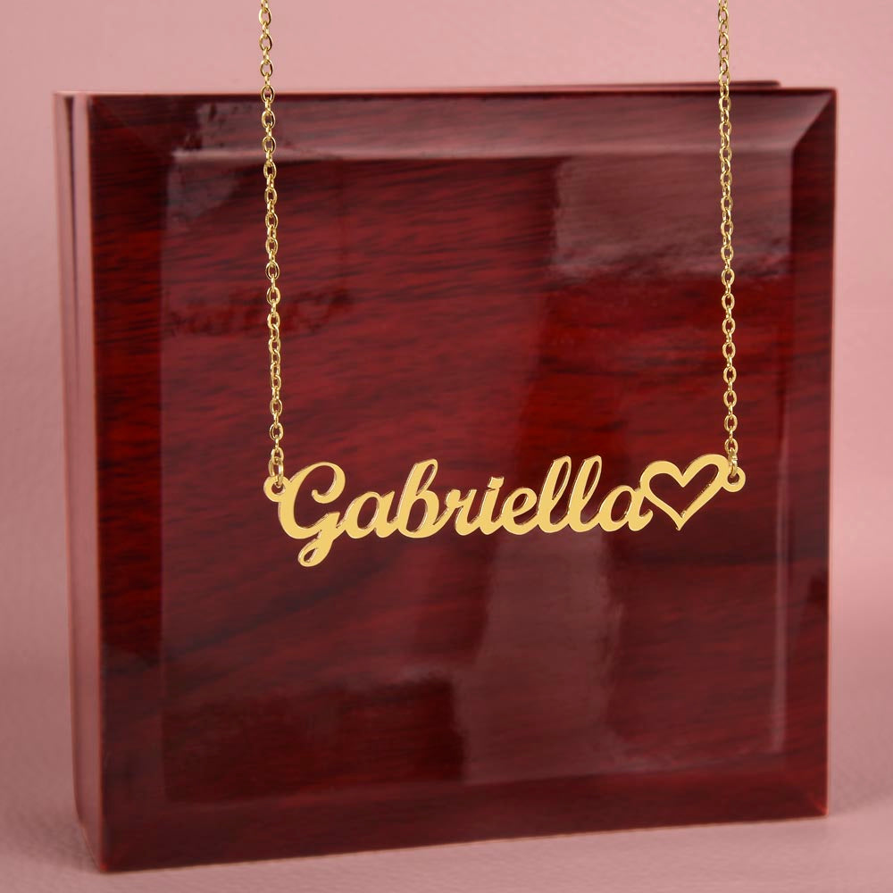 Personalized Name & Heart Necklace