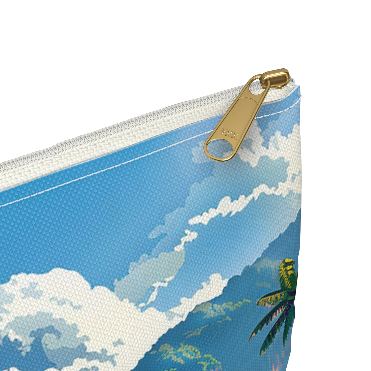 Caribbean Cruise Bliss Accessory Pouch - close-up detail